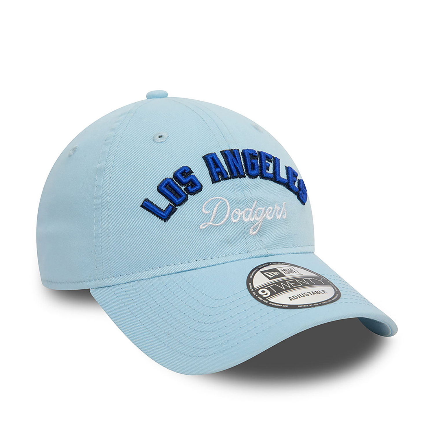 LA Dodgers MLB Wordmark Pastel Blue 9TWENTY Adjustable Cap