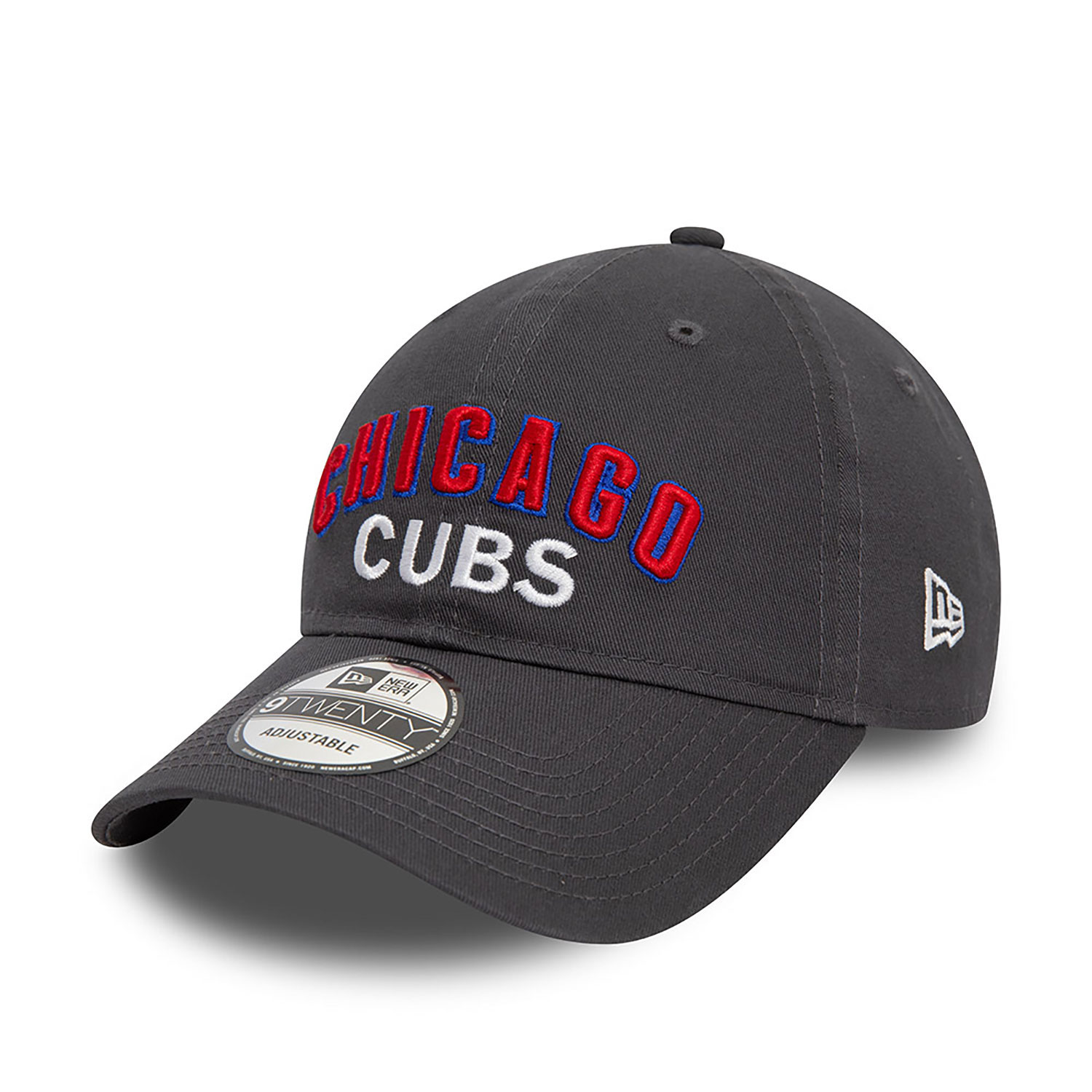 Chicago Cubs MLB Wordmark Dark Grey 9TWENTY Adjustable Cap
