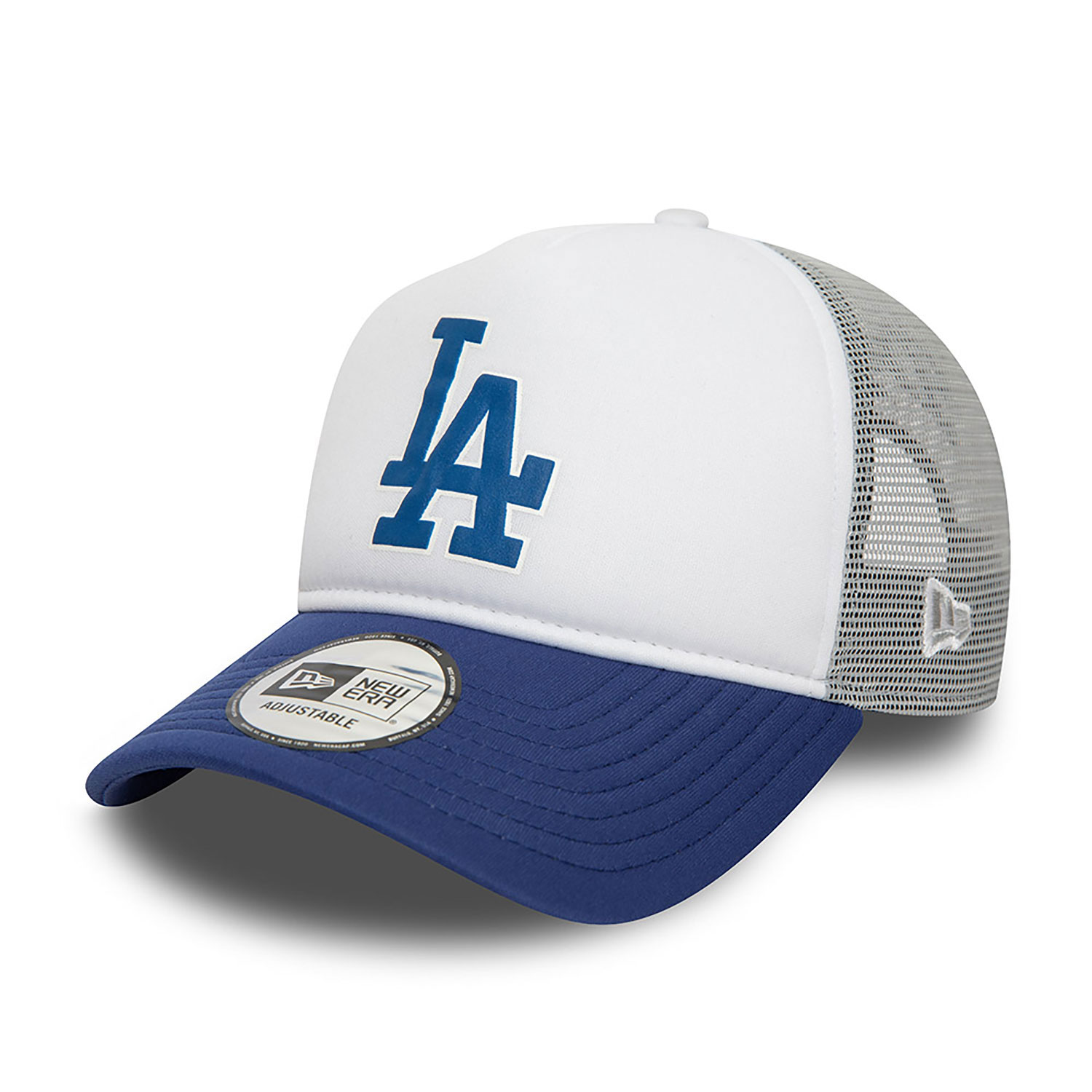 LA Dodgers MLB Logo Blue A-Frame Trucker Cap