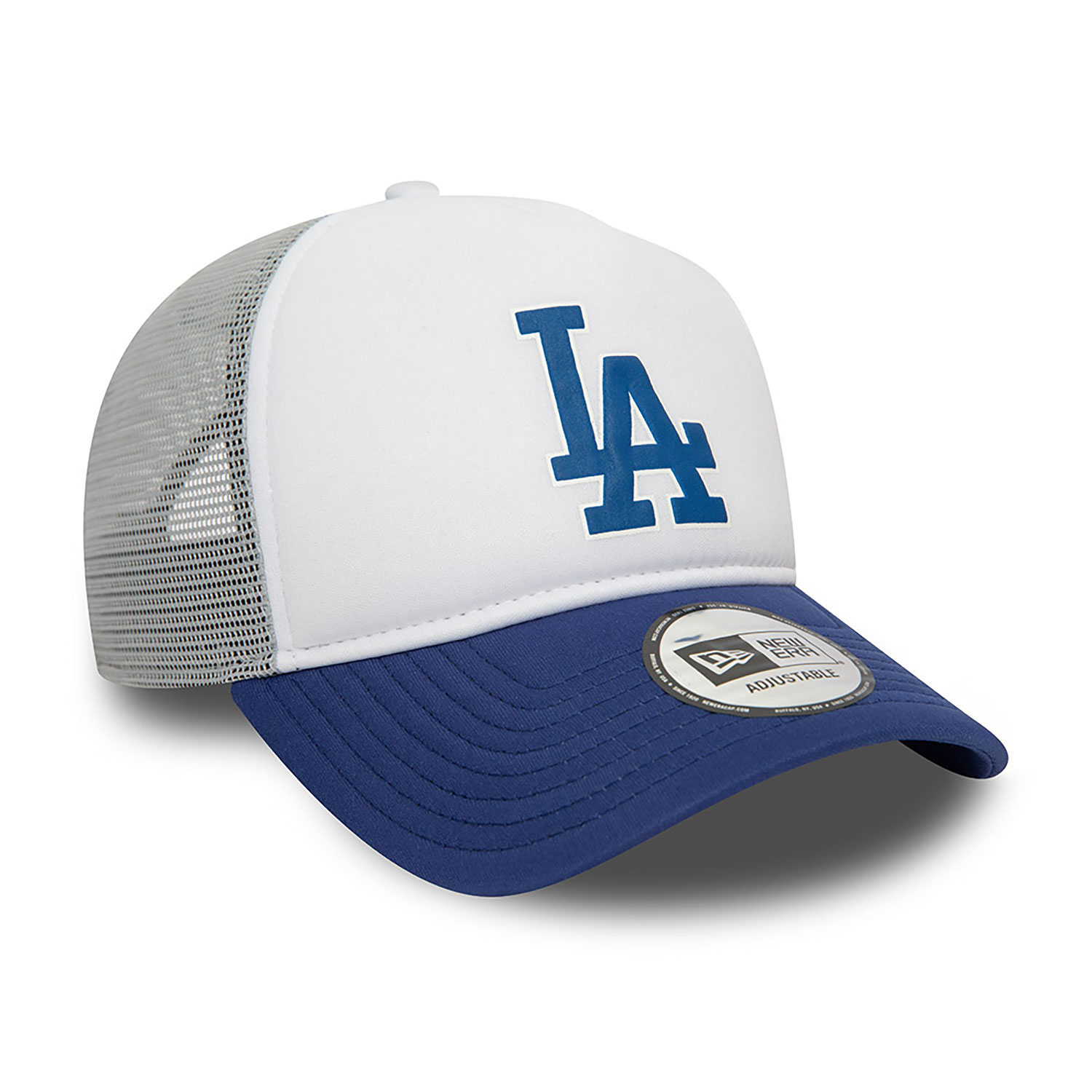 LA Dodgers MLB Logo Blue A-Frame Trucker Cap