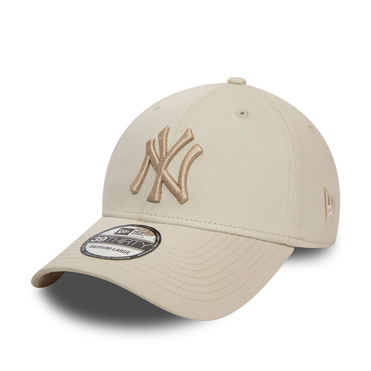 New York Yankees League Essential Light Beige 39THIRTY Stretch Fit Cap