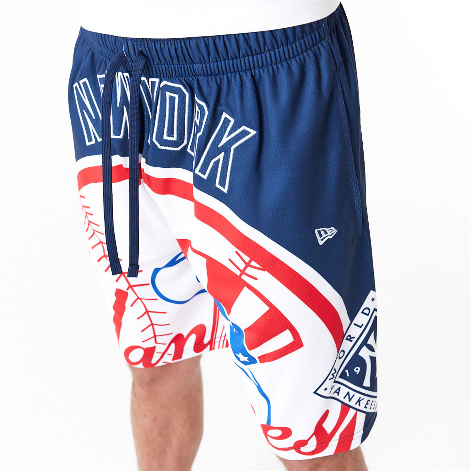New York Yankees MLB Large Logo Dark Blue Shorts
