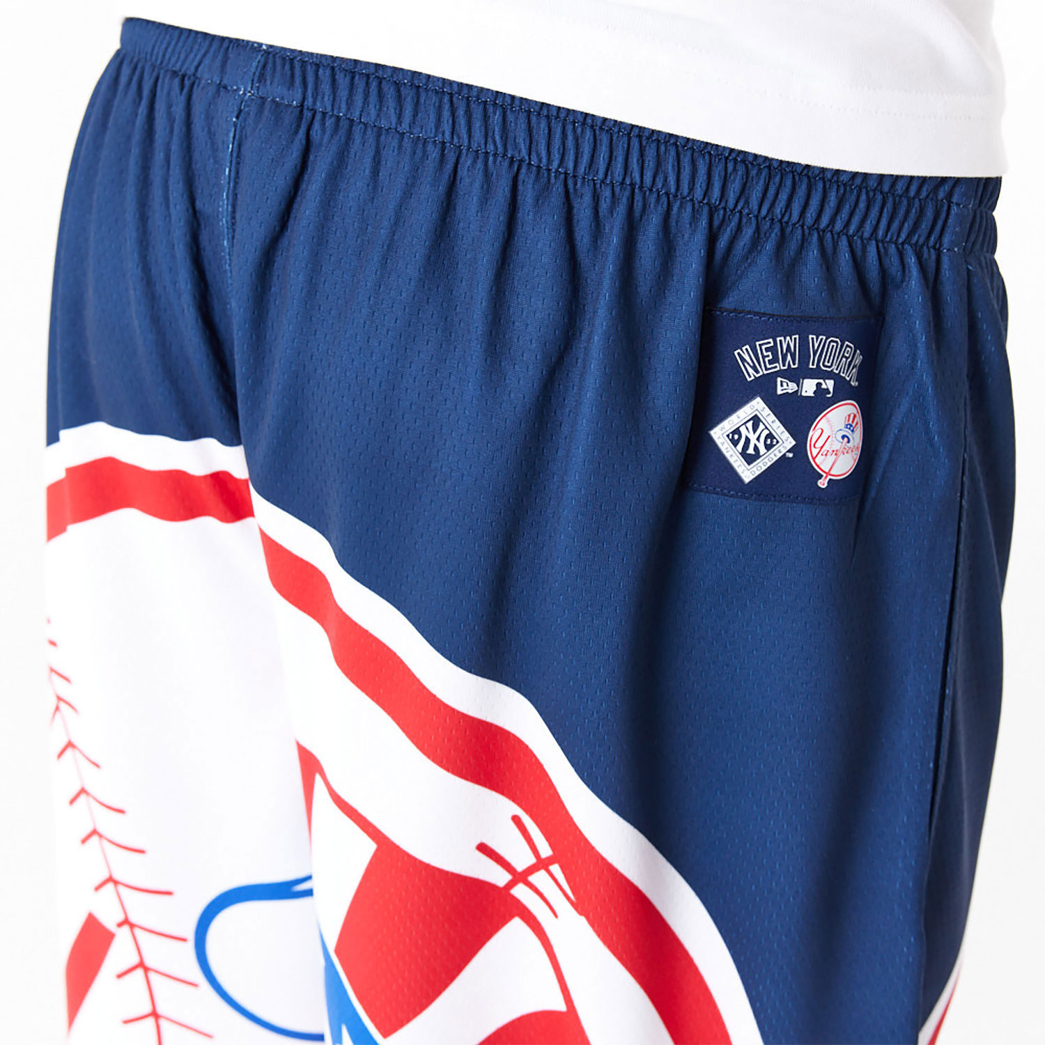 New York Yankees MLB Large Logo Dark Blue Shorts