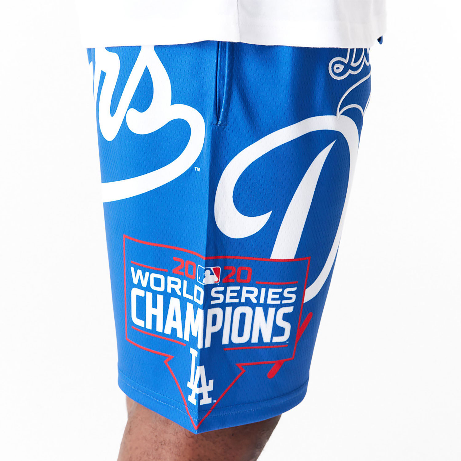 LA Dodgers MLB Large Logo Blue Shorts