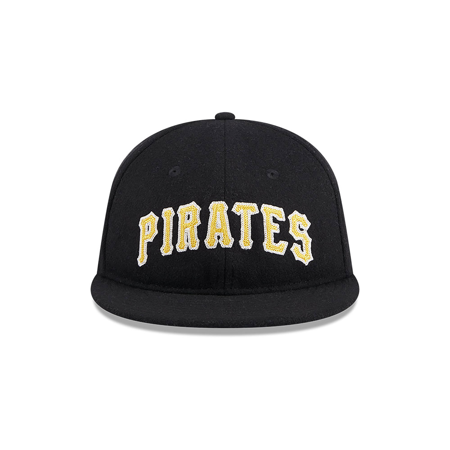 Pittsburgh Pirates Melton Wool Black Retro Crown 9FIFTY Strapback Cap