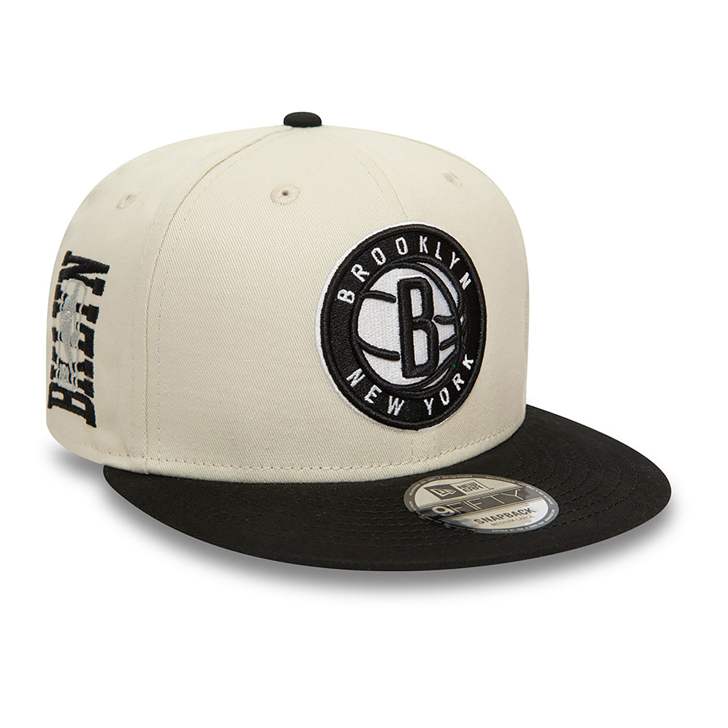 Brooklyn Nets NBA Logo Stone 9FIFTY Snapback Cap