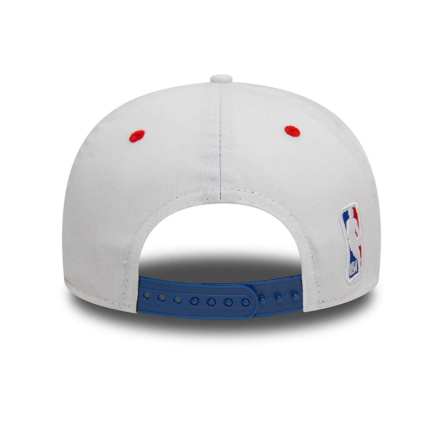 NBA Logo Washed White Golfer Snapback Cap