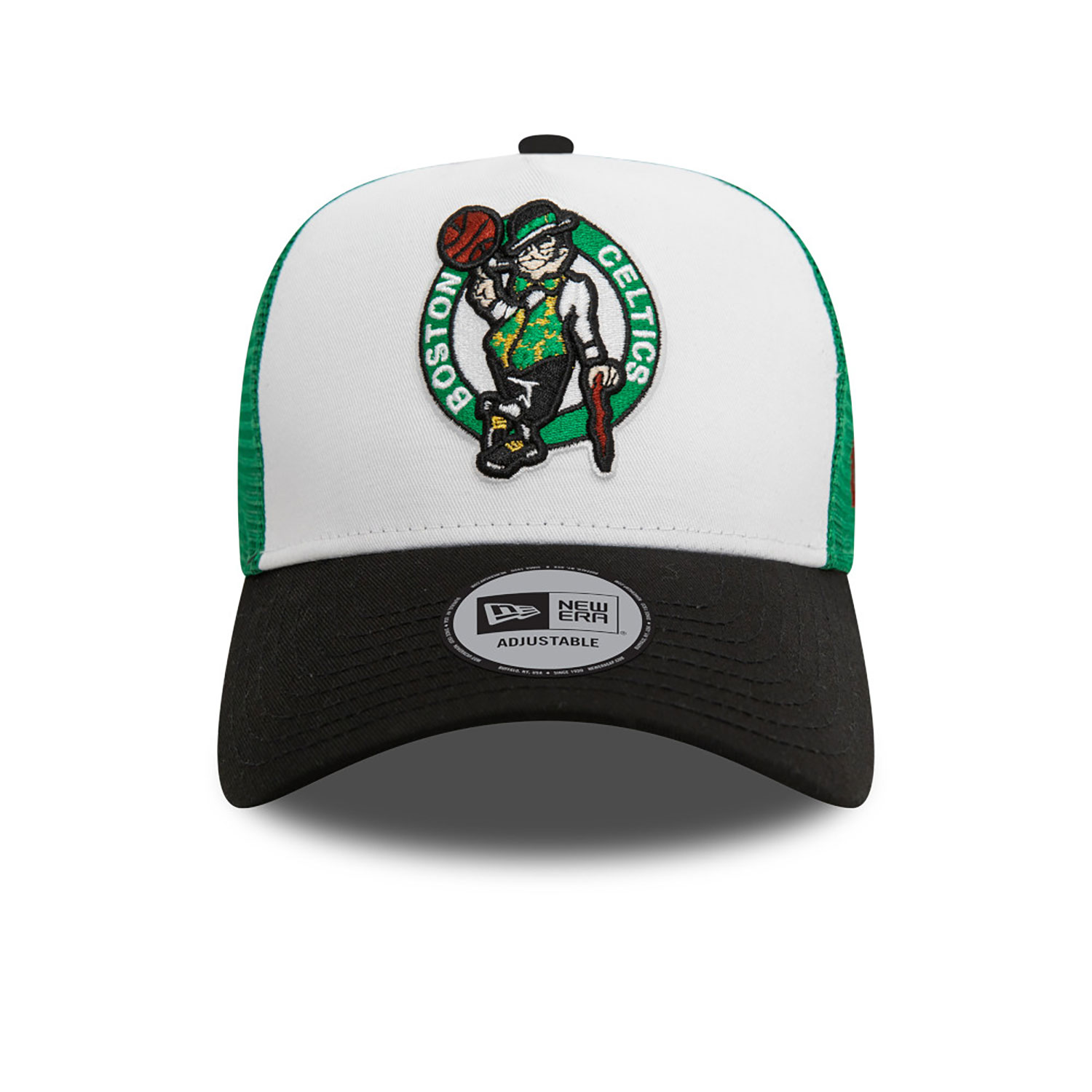 Boston Celtics NBA Black 9FORTY A-Frame Trucker Cap