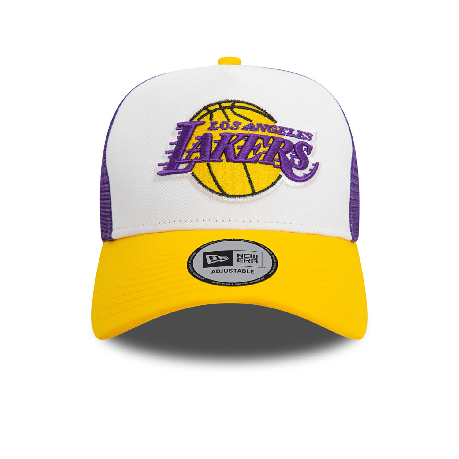 LA Lakers NBA Yellow 9FORTY A-Frame Trucker Cap