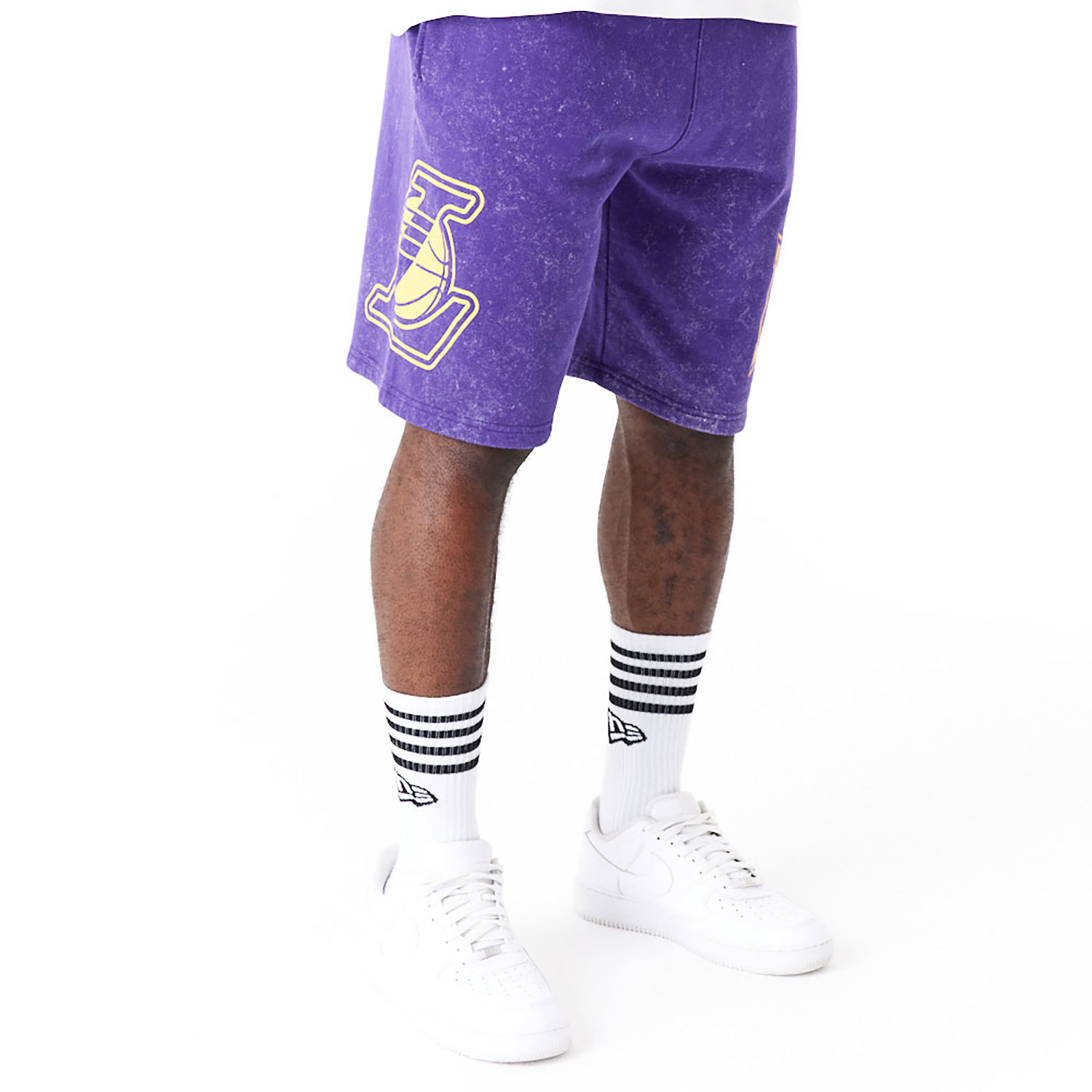 LA Lakers NBA Washed Purple Shorts