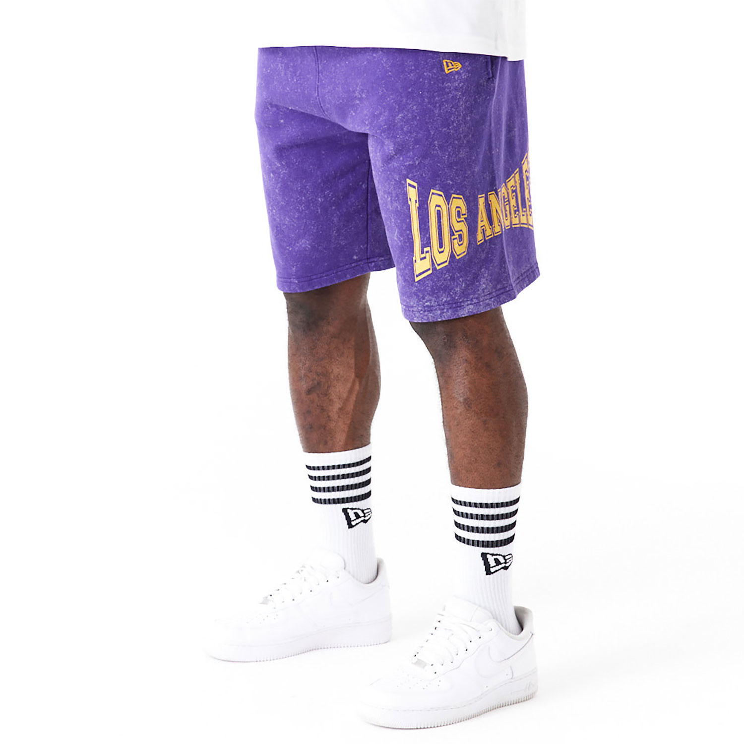 LA Lakers NBA Washed Purple Shorts
