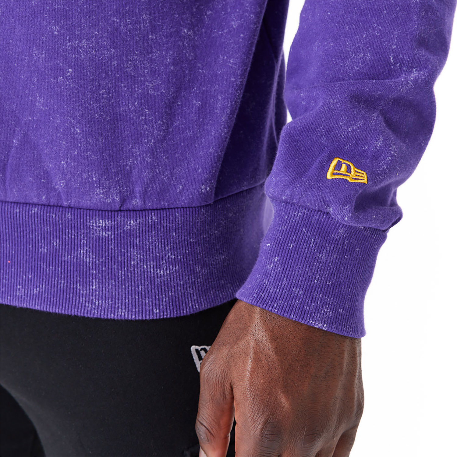 LA Lakers NBA Washed Purple Crew Neck Sweatshirt