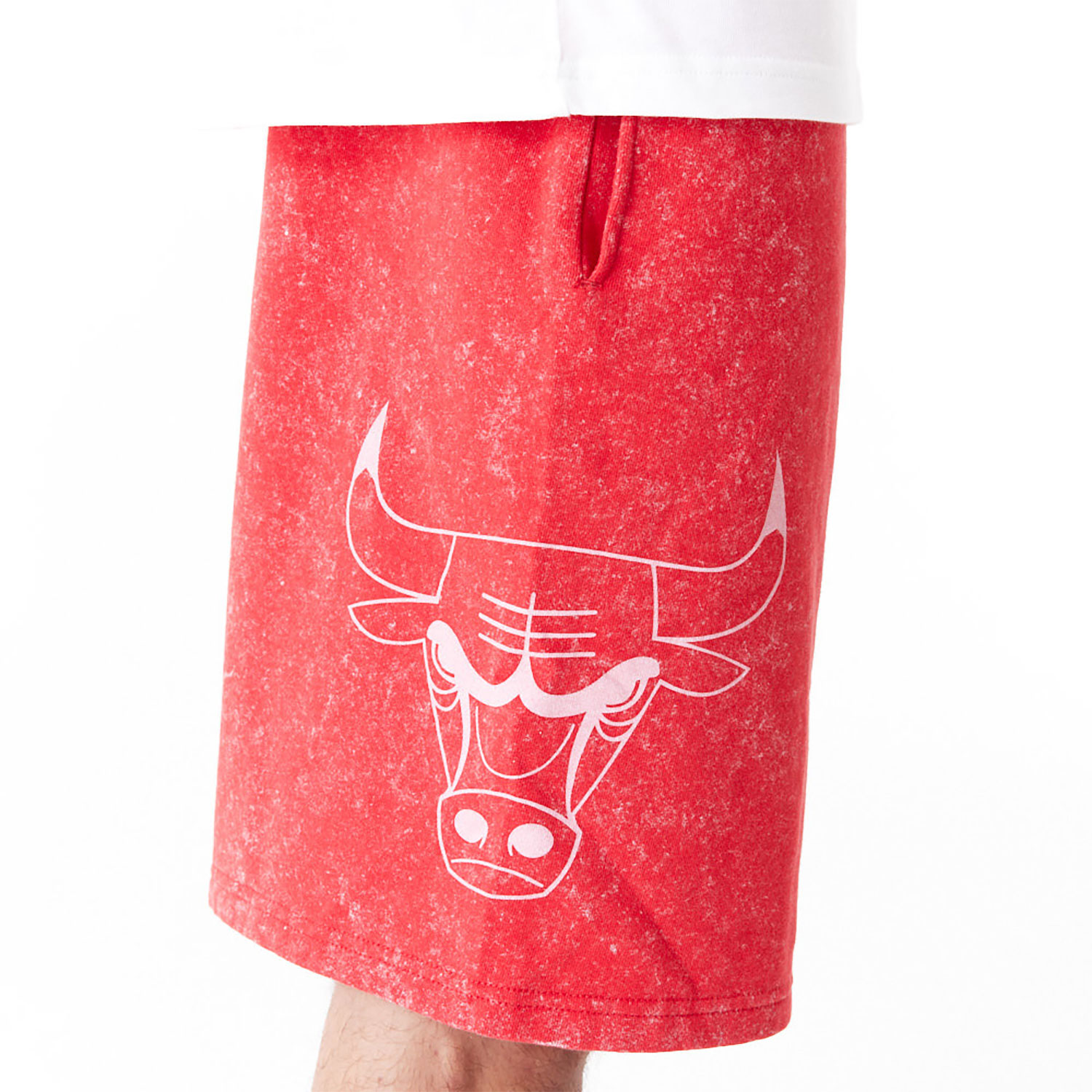 Chicago Bulls NBA Washed Red Shorts