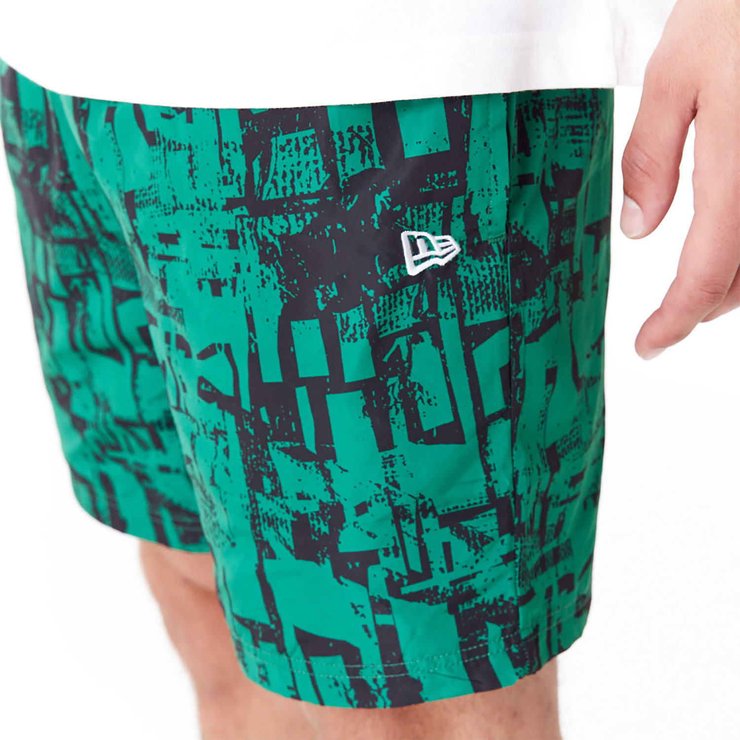 Boston Celtics NBA All Over Print Green Shorts