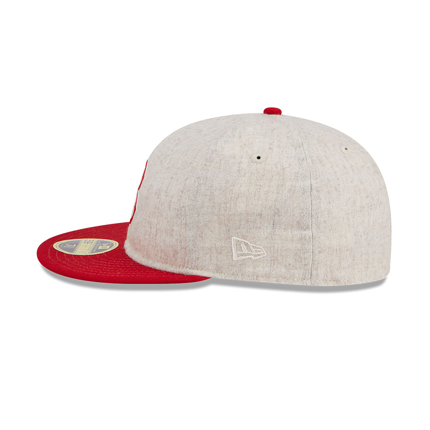 Boston Red Sox Melton Wool Light Beige Retro Crown 59FIFTY Fitted Cap