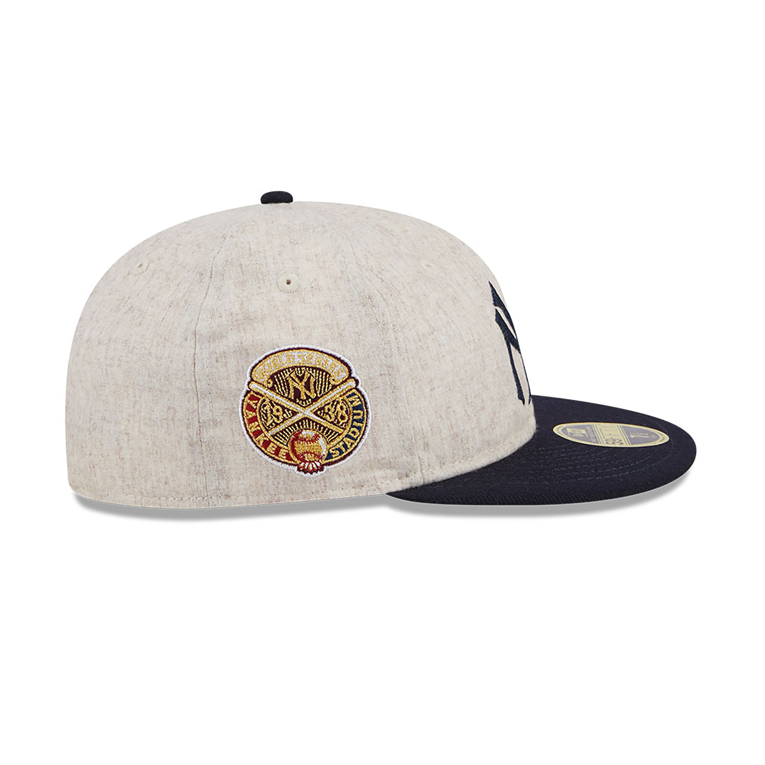 New York Yankees Melton Wool Light Beige Retro Crown 59FIFTY Fitted Cap