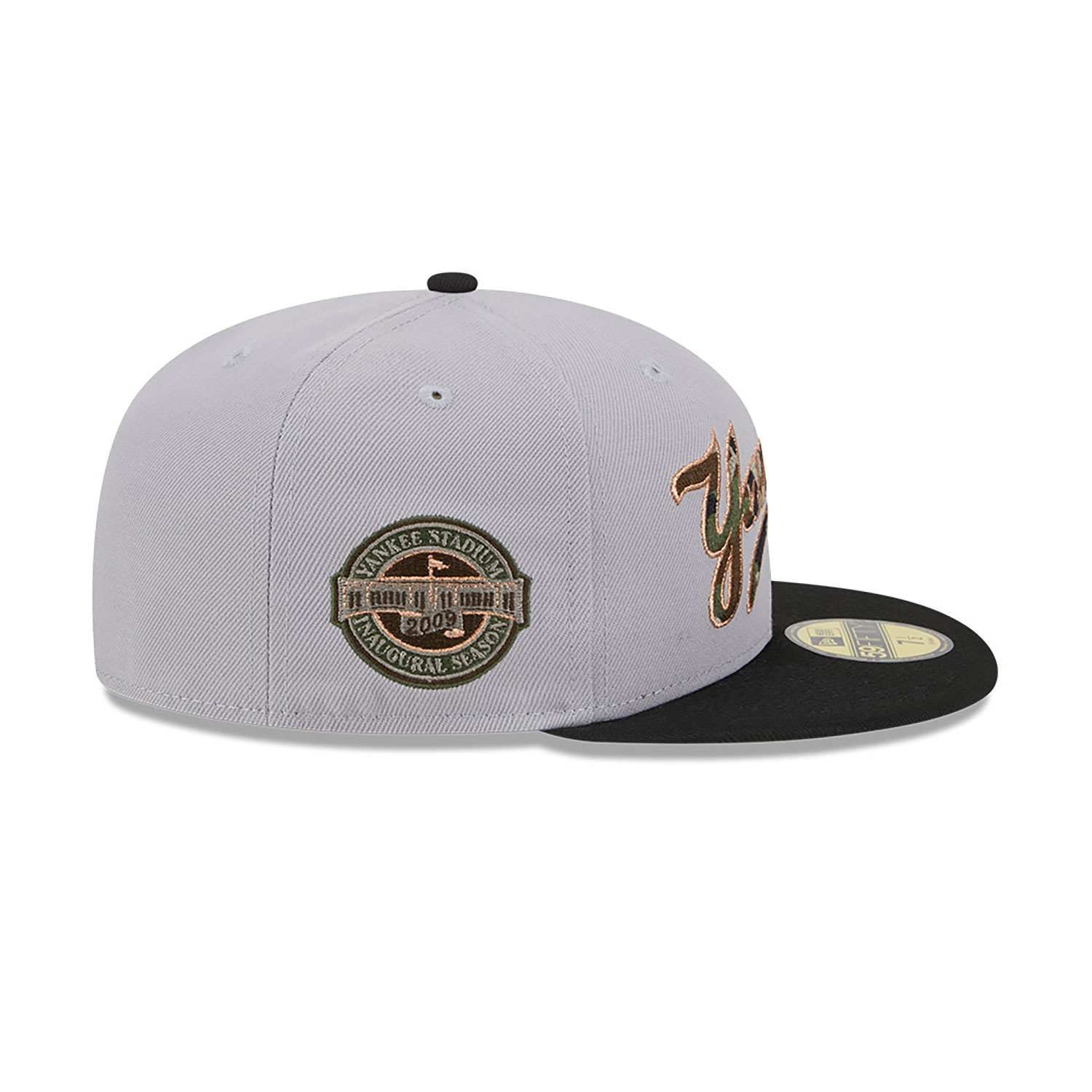 New York Yankees Camo Fill Grey 59FIFTY Fitted Cap