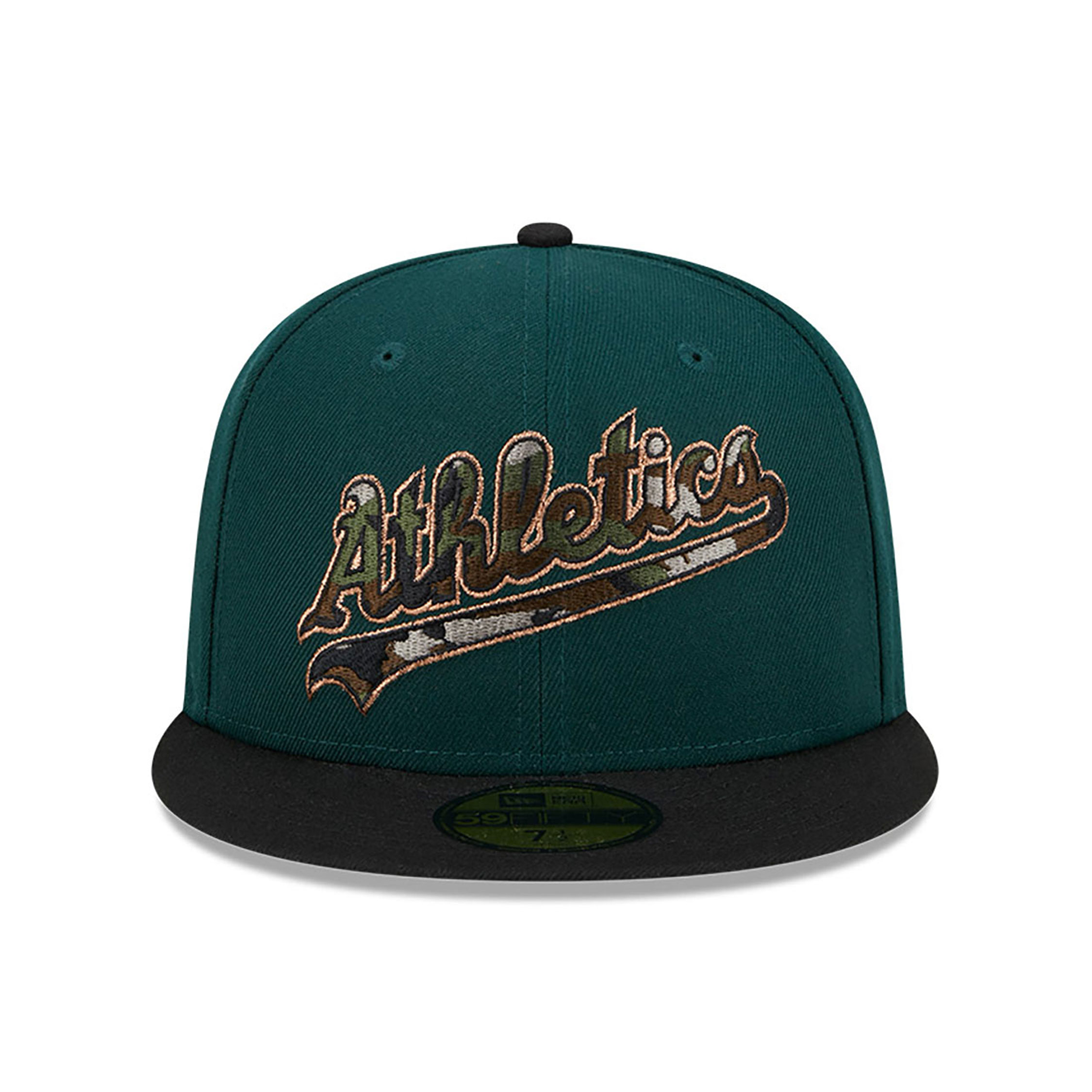 Oakland Athletics Camo Fill Dark Green 59FIFTY Fitted Cap