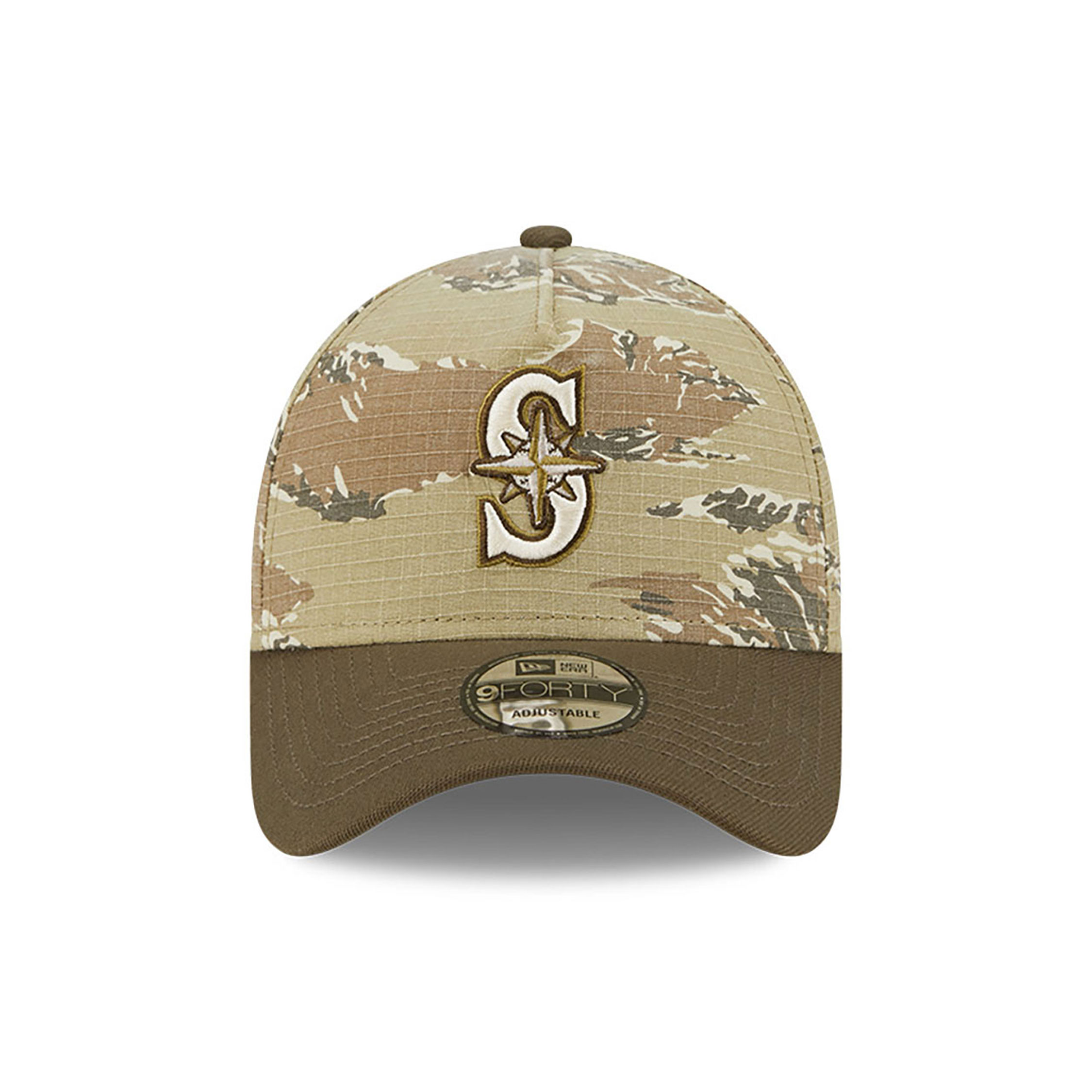 Seattle Mariners Two-Tone Tiger Camo Green 9FORTY A-Frame Adjustable Cap