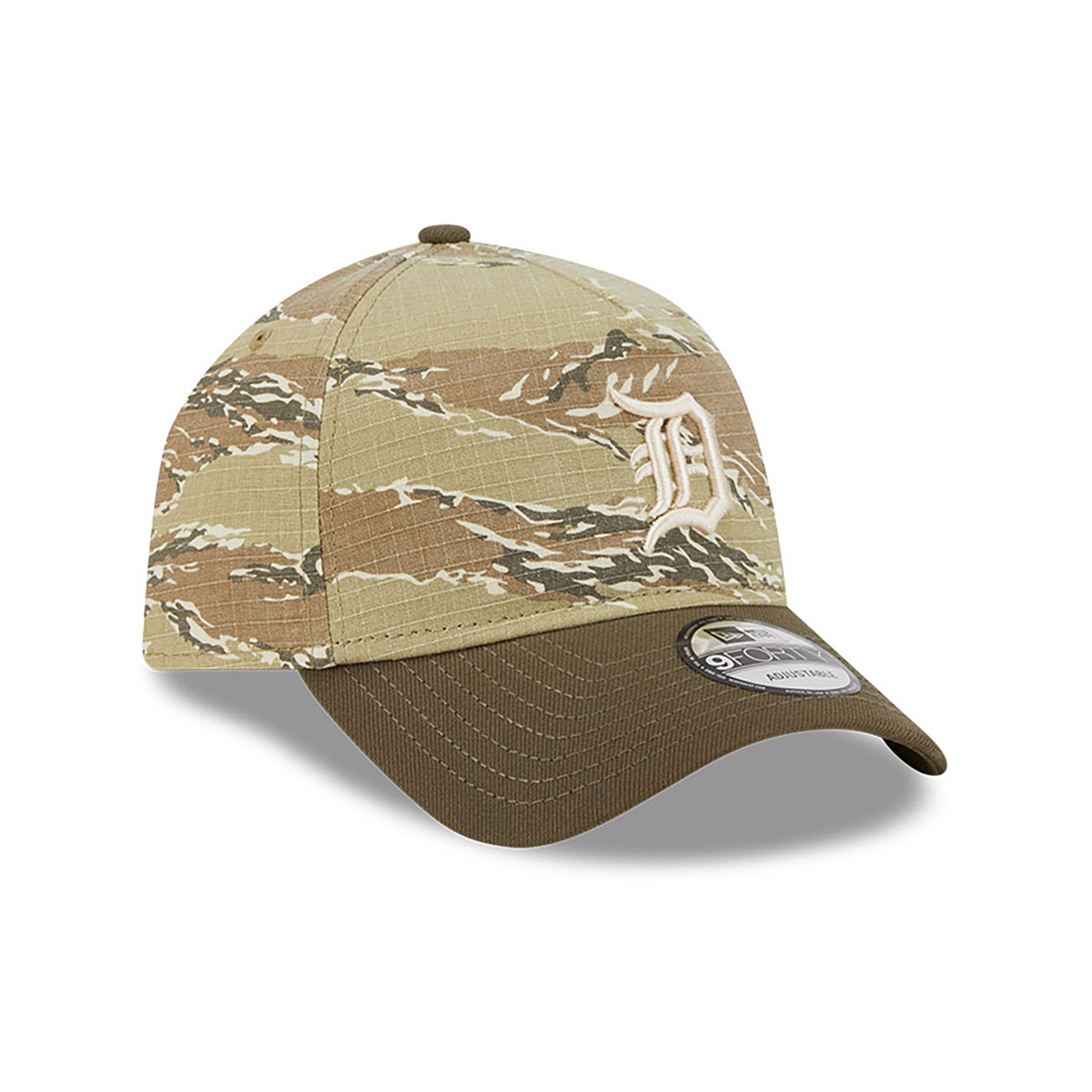 Detroit Tigers Two-Tone Tiger Camo Green 9FORTY A-Frame Adjustable Cap