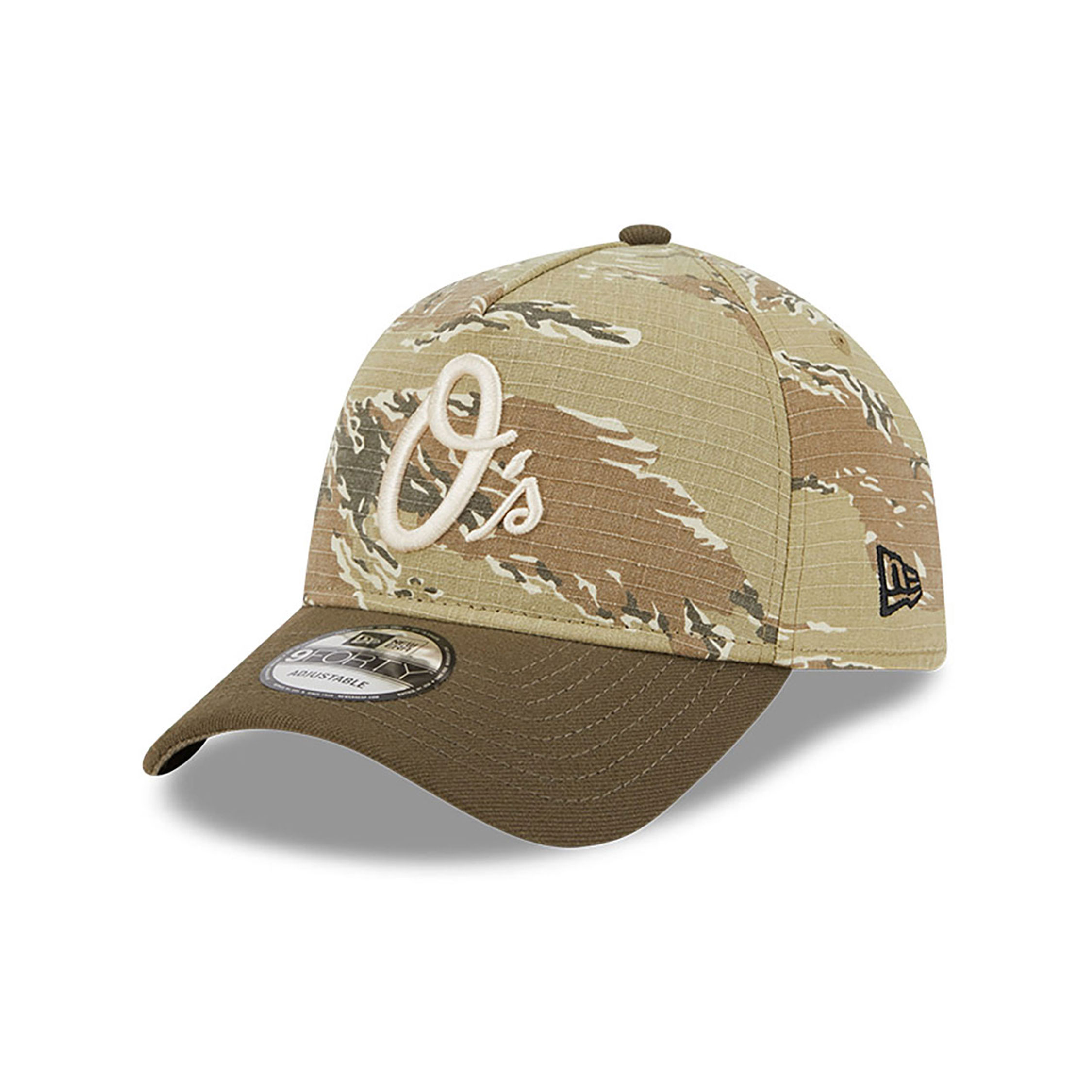 Baltimore Orioles Two-Tone Tiger Camo Green 9FORTY A-Frame Adjustable Cap