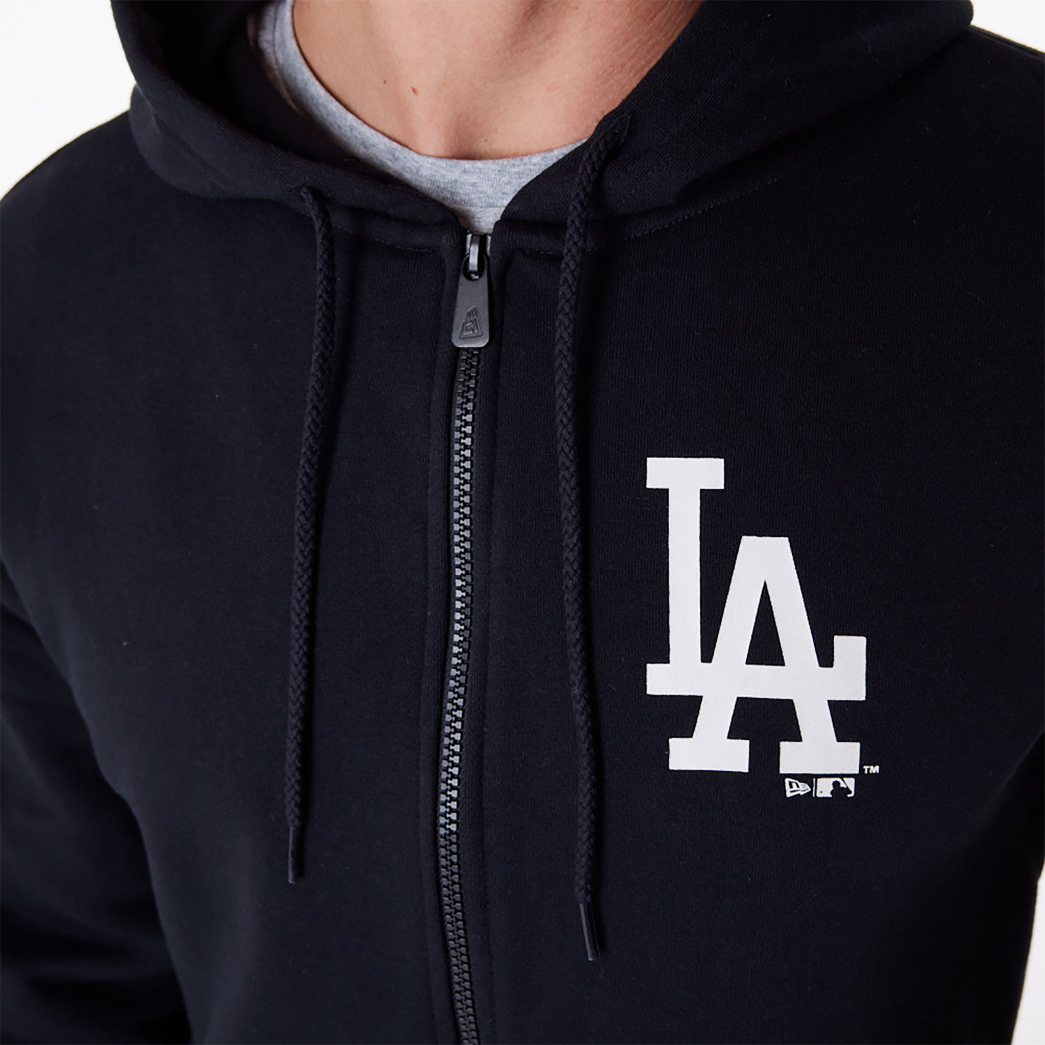 LA Dodgers MLB Essential Black Full Zip Hoodie
