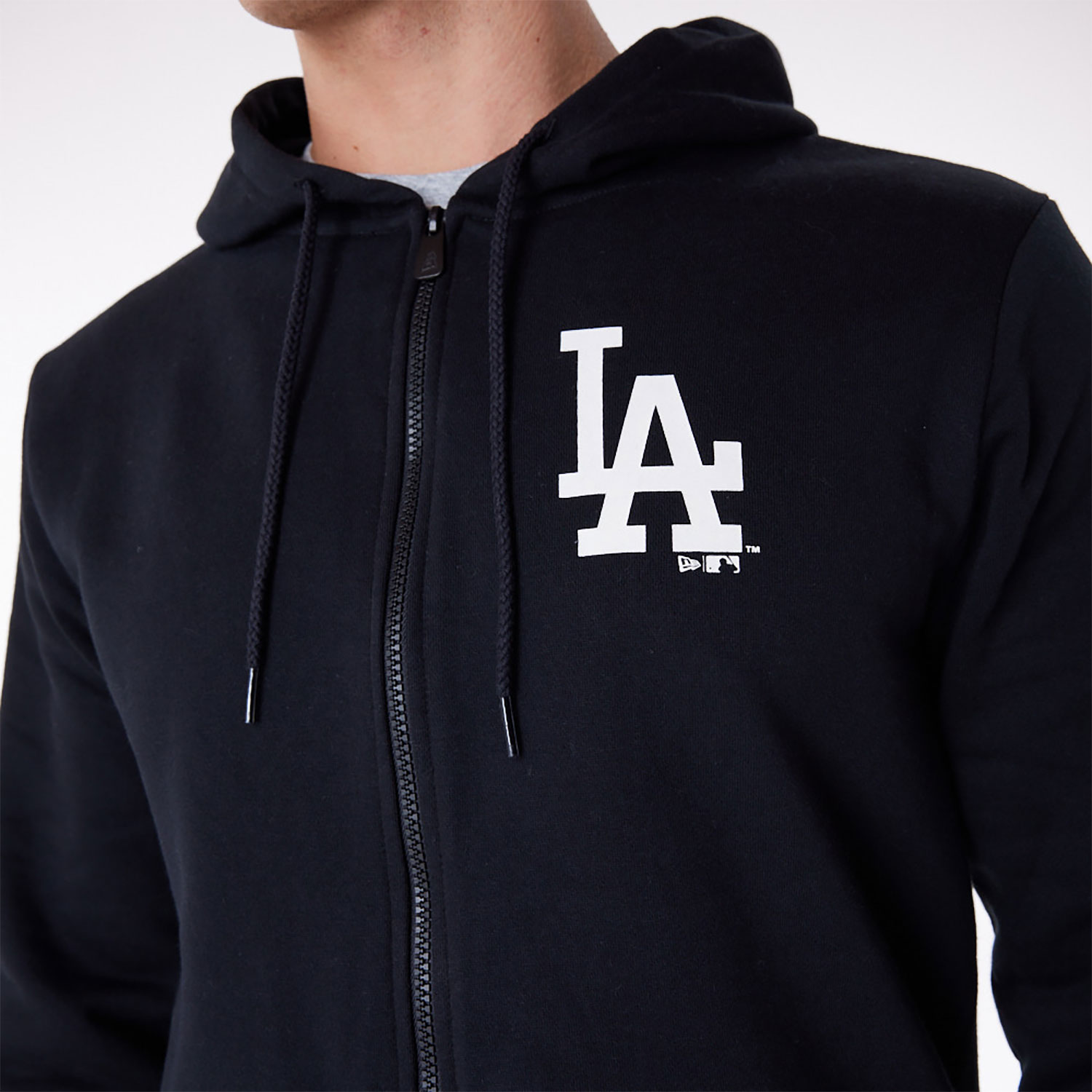 LA Dodgers MLB Essential Black Full Zip Hoodie
