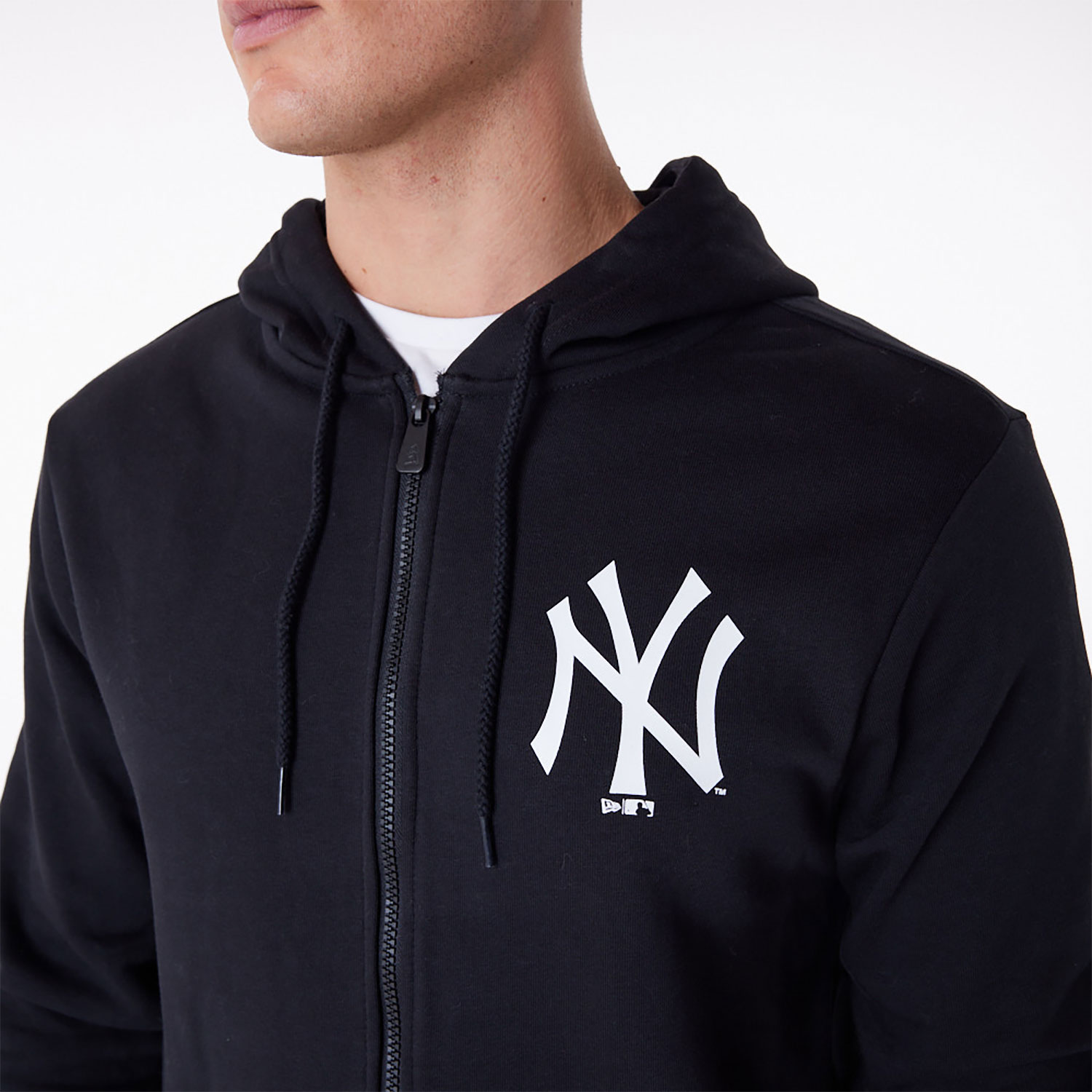New York Yankees MLB Essential Black Full Zip Hoodie