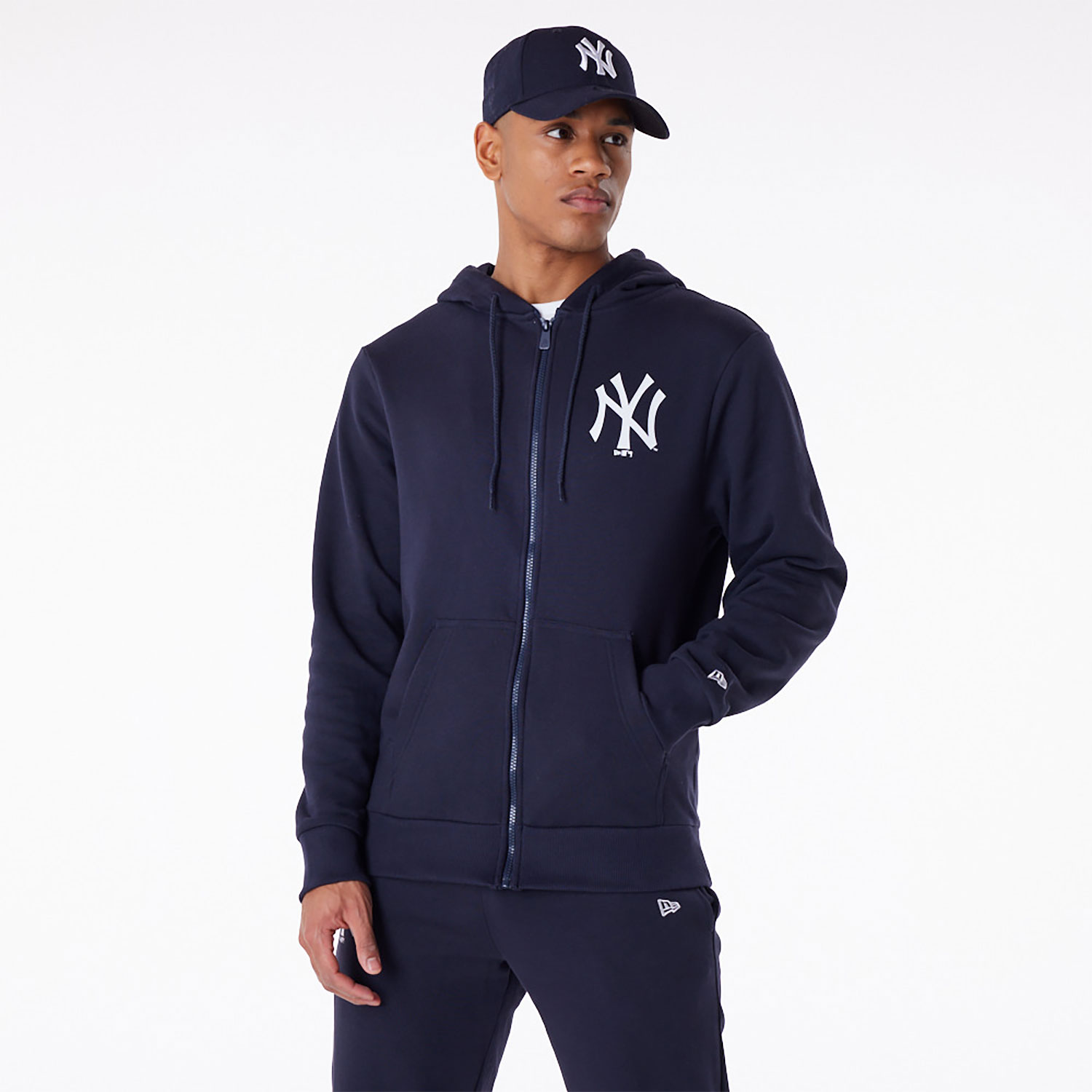 New York Yankees MLB Essential Navy Full Zip Hoodie