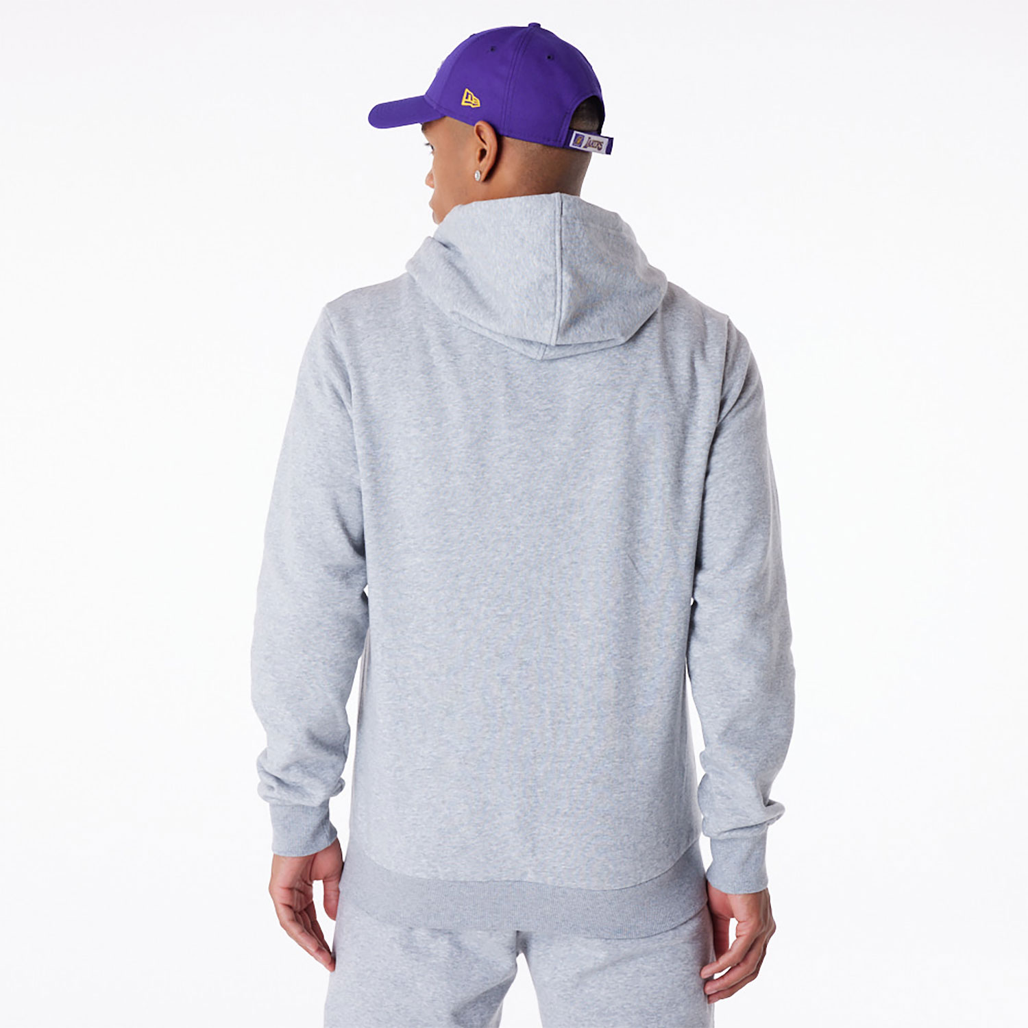 LA Lakers NBA Essential Grey Full Zip Hoodie