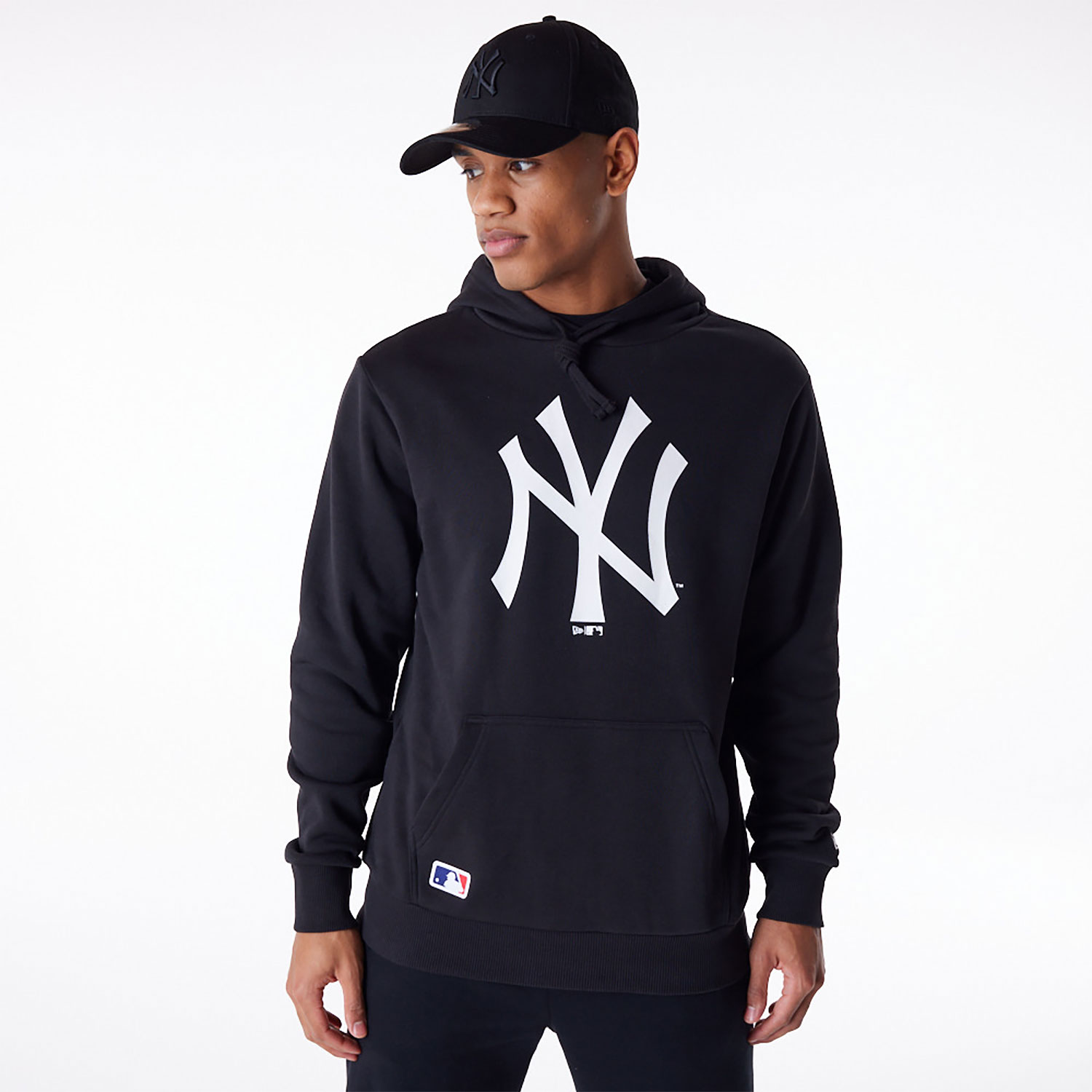 New York Yankees MLB Regular Black Pullover Hoodie