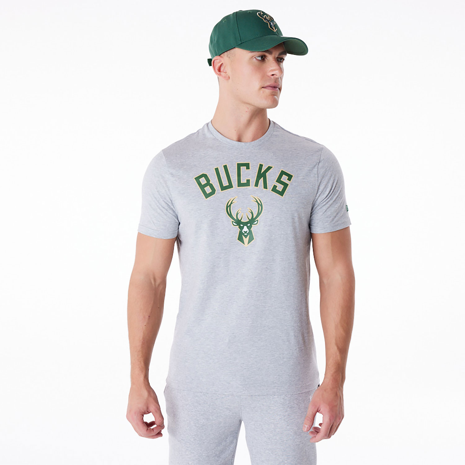 Milwaukee Bucks NBA Regular Grey T-Shirt