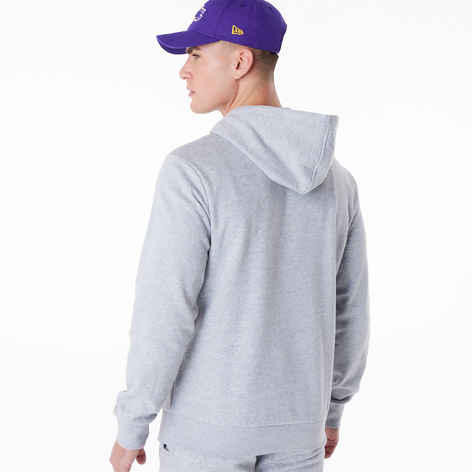 LA Lakers NBA Regular Grey Pullover Hoodie