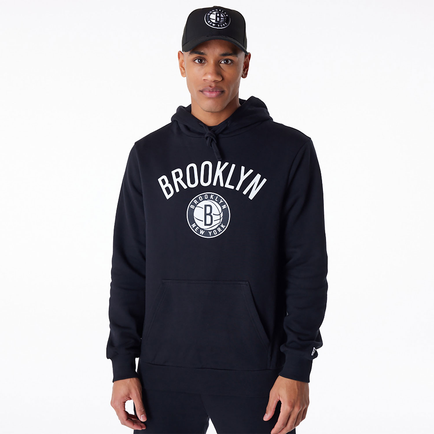 Brooklyn Nets NBA Regular Black Pullover Hoodie
