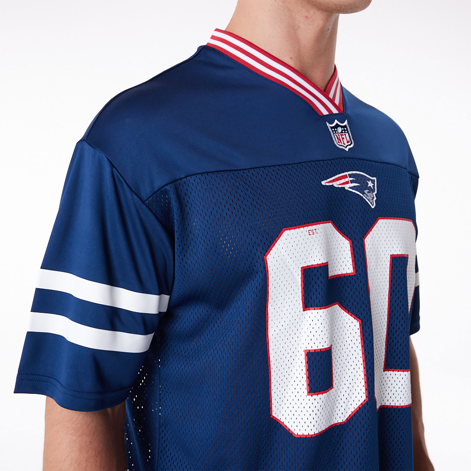 New England Patriots NFL Dark Blue Mesh T-Shirt