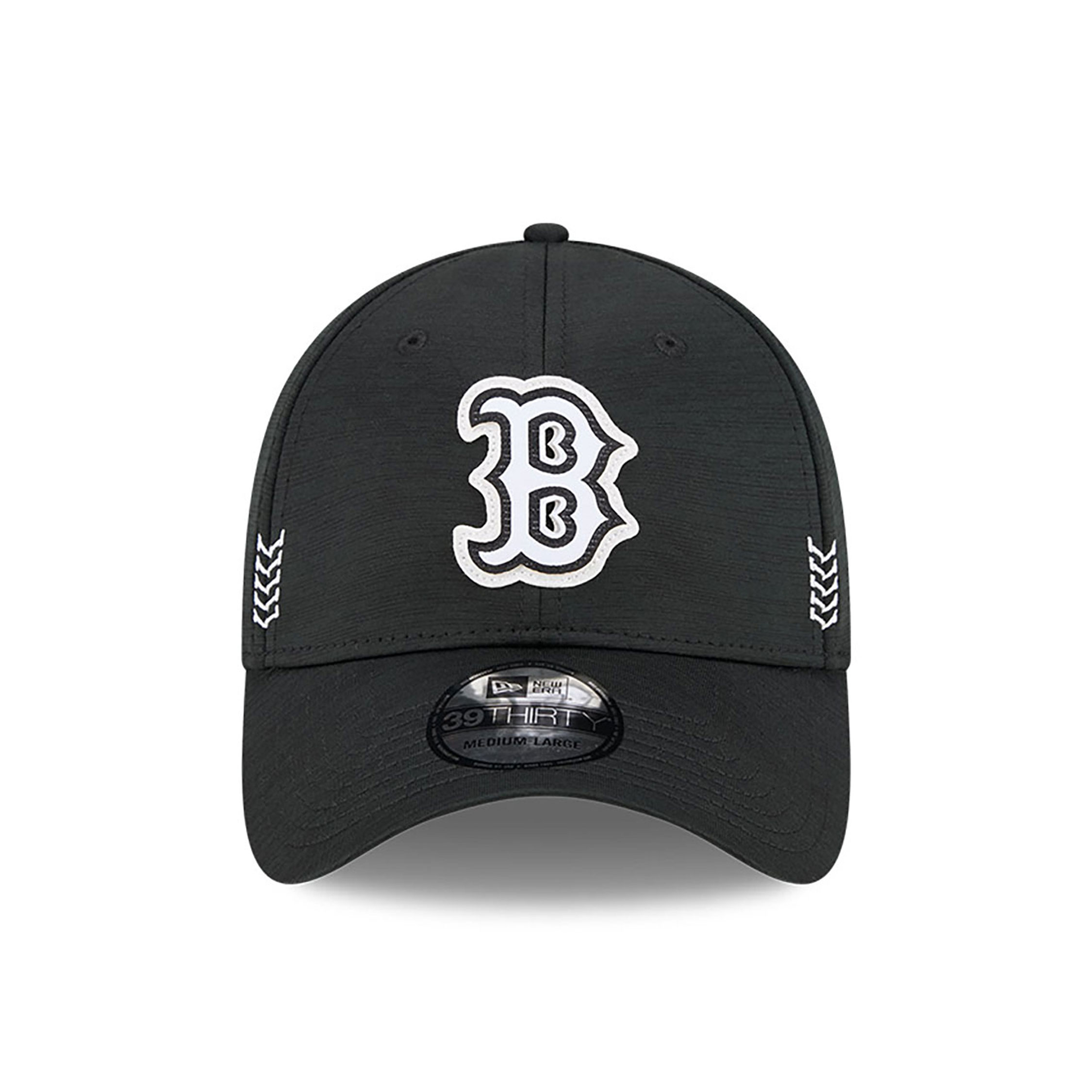 Boston Red Sox Clubhouse Black 39THIRTY Stretch Fit Cap