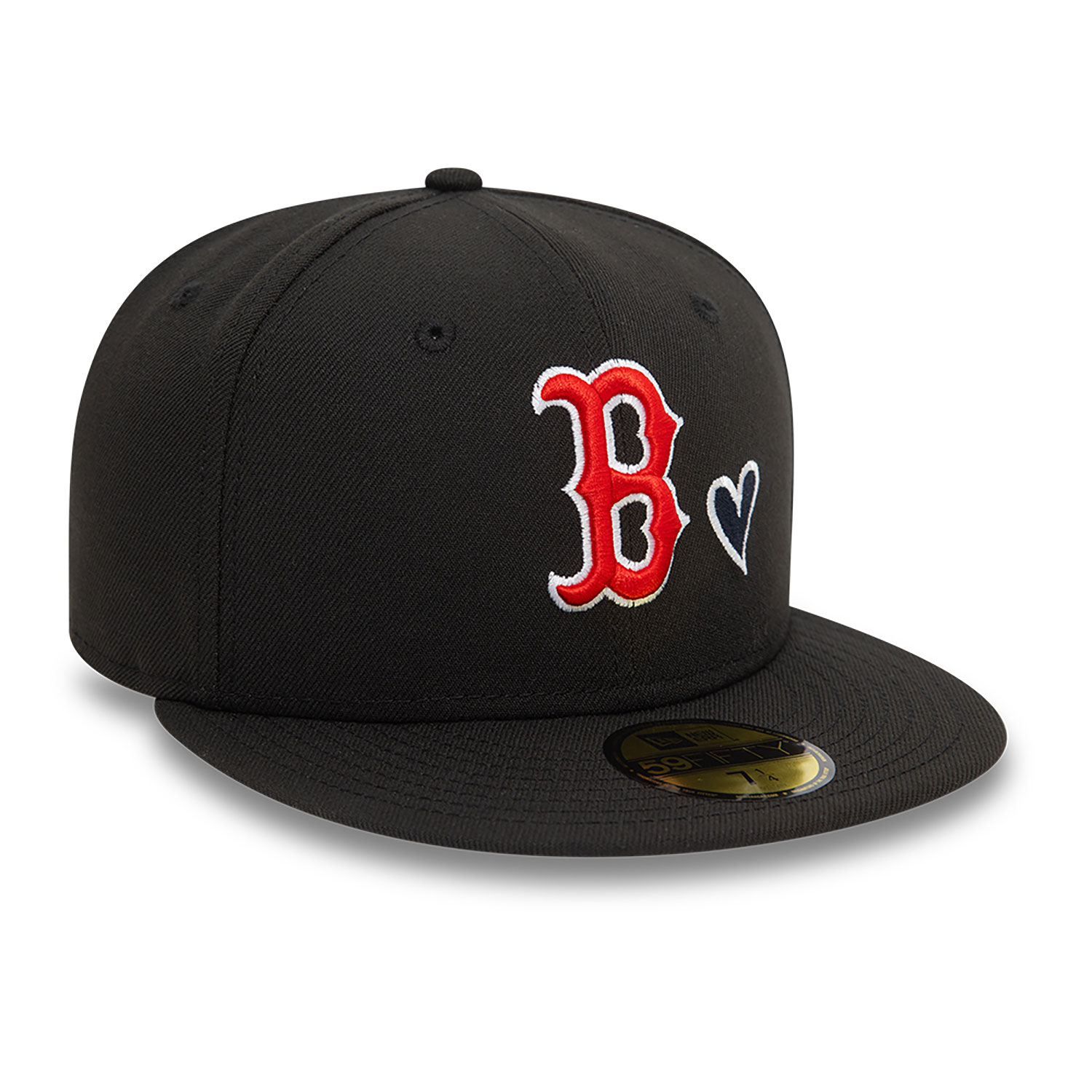Boston Red Sox MLB Team Heart Black 59FIFTY Fitted Cap