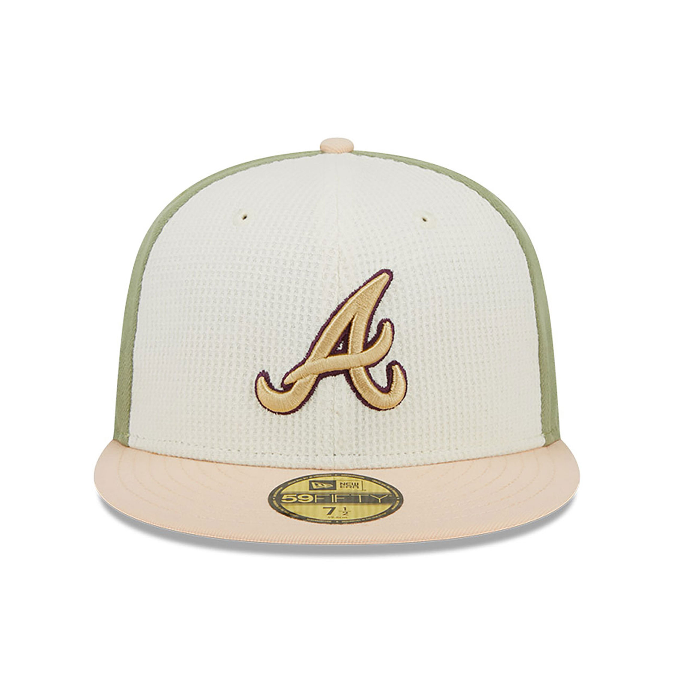 Atlanta Braves Thermal Front Pastel Green 59FIFTY Fitted Cap