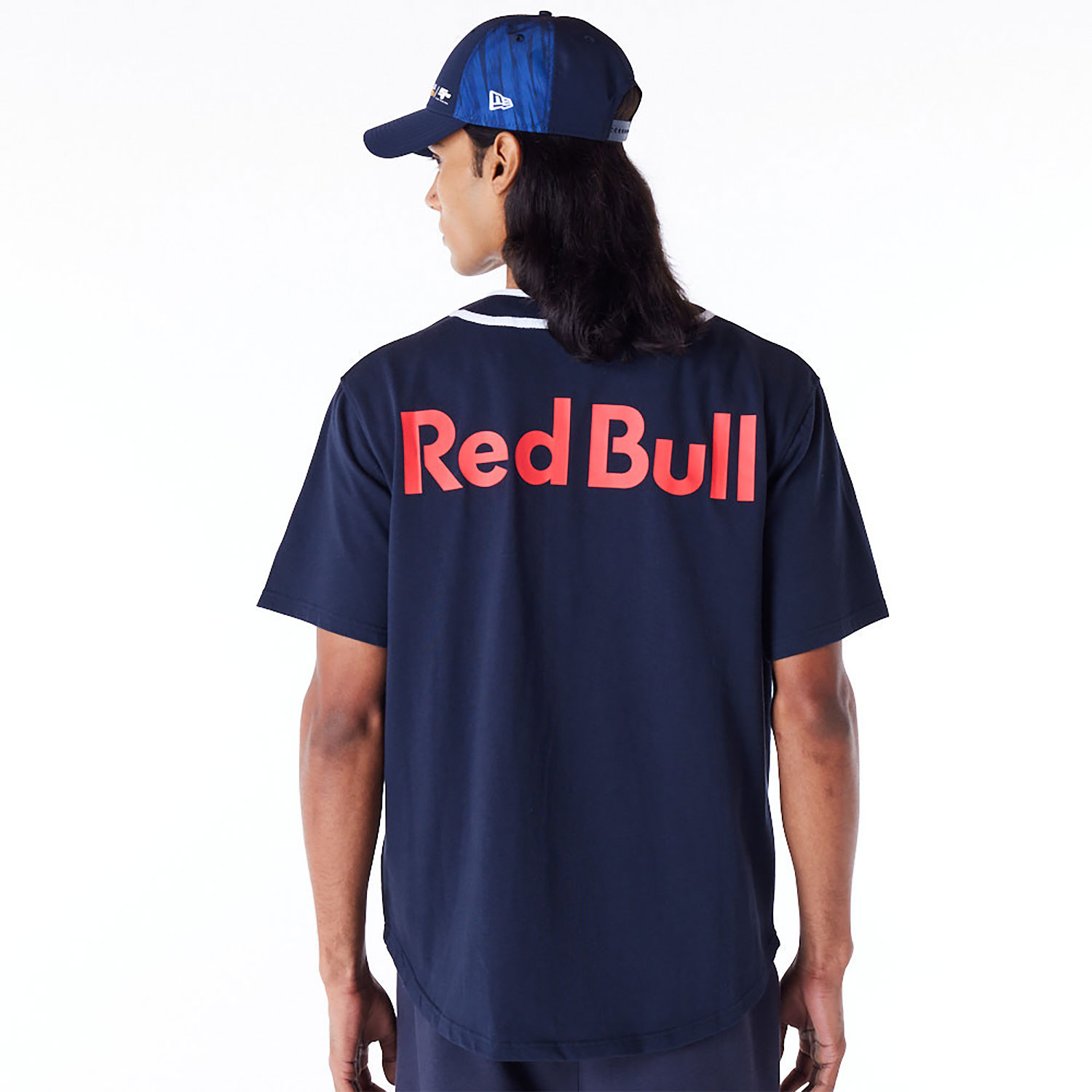 Red Bull Sim Racing Navy Baseball Jersey