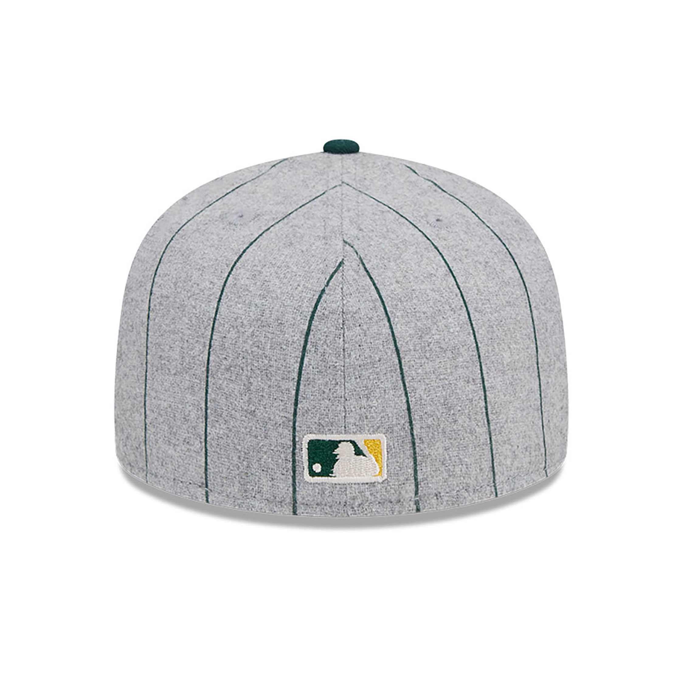 Oakland Athletics Heather Pinstripe Grey 59FIFTY Fitted Cap