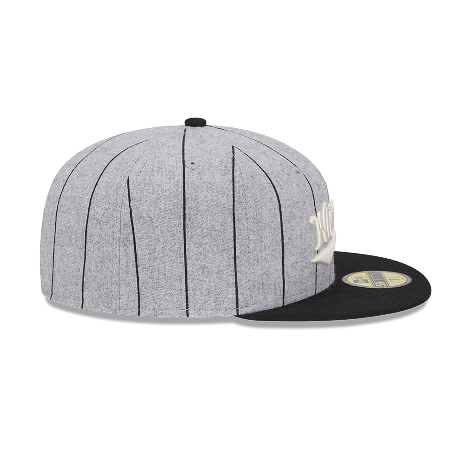 Chicago White Sox Heather Pinstripe Grey 59FIFTY Fitted Cap