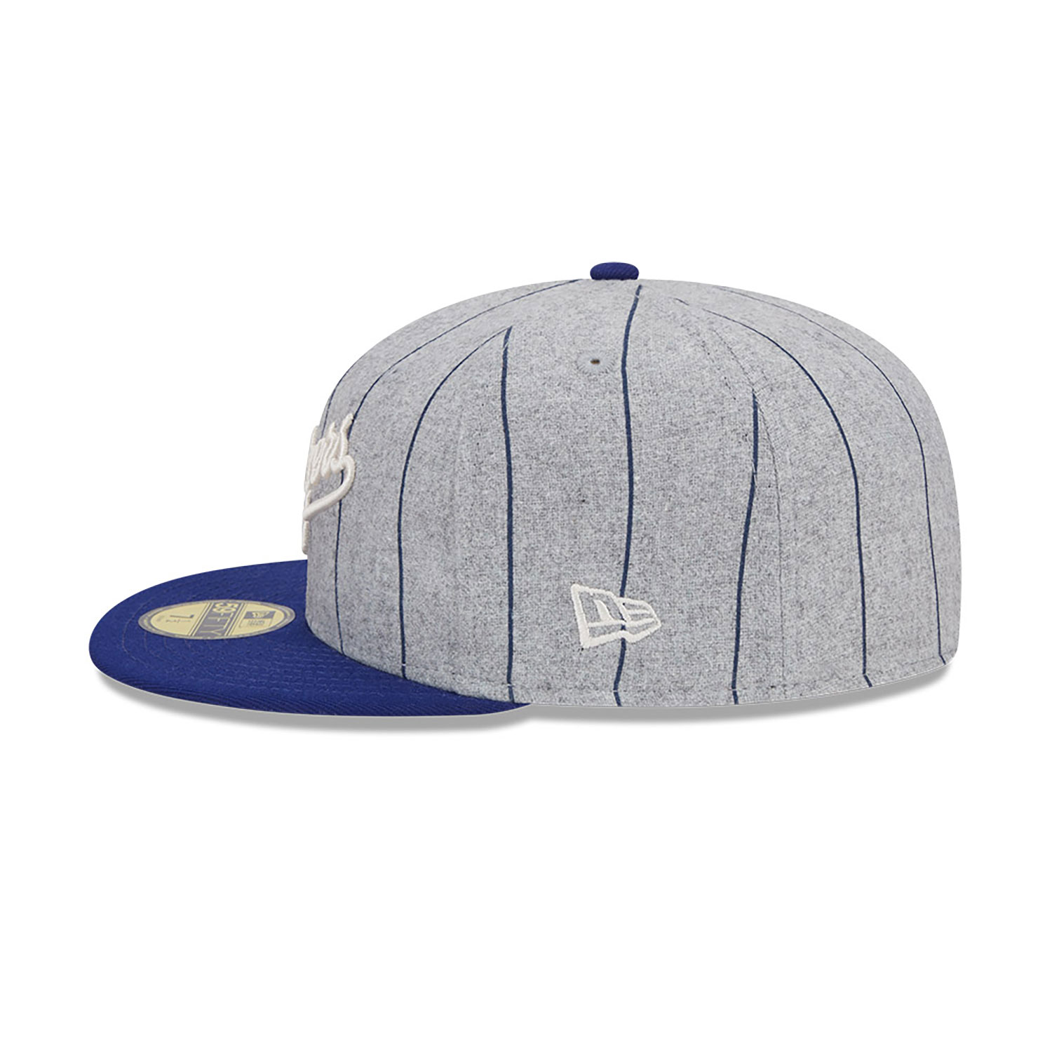 LA Dodgers Heather Pinstripe Grey 59FIFTY Fitted Cap