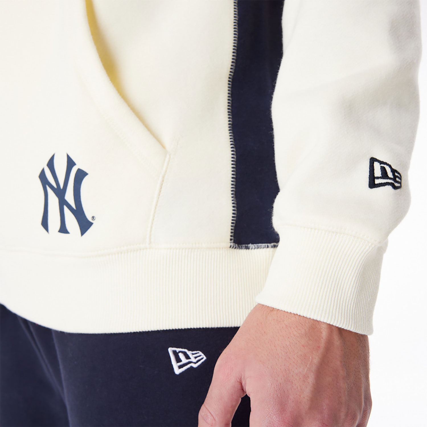 New York Yankees MLB Chrome White Pullover Hoodie