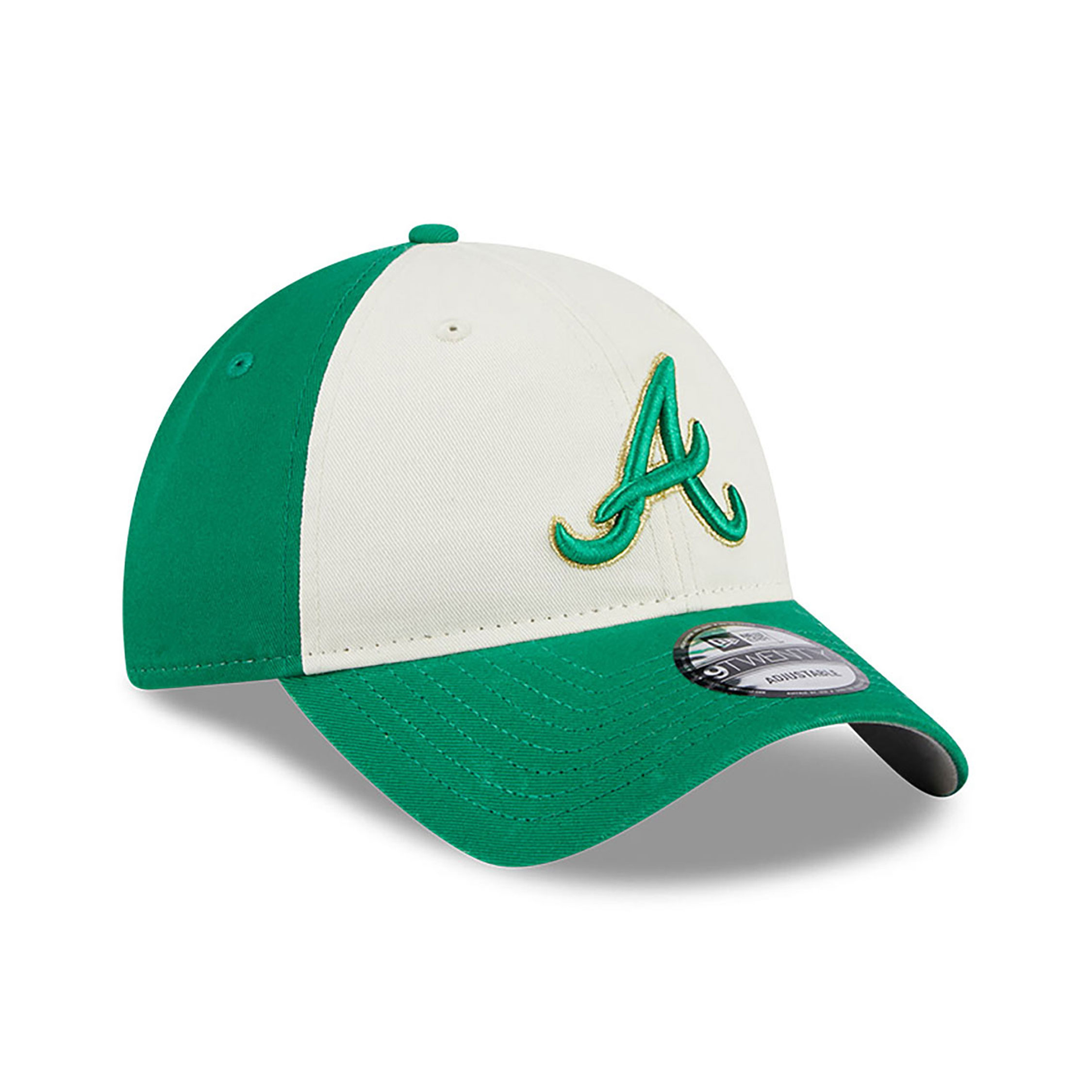 Atlanta Braves St. Patrick's Day Green 9TWENTY Adjustable Cap