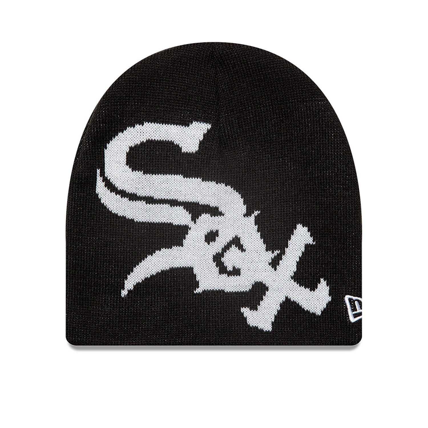 Chicago White Sox MLB Black Skull Knit Beanie Hat