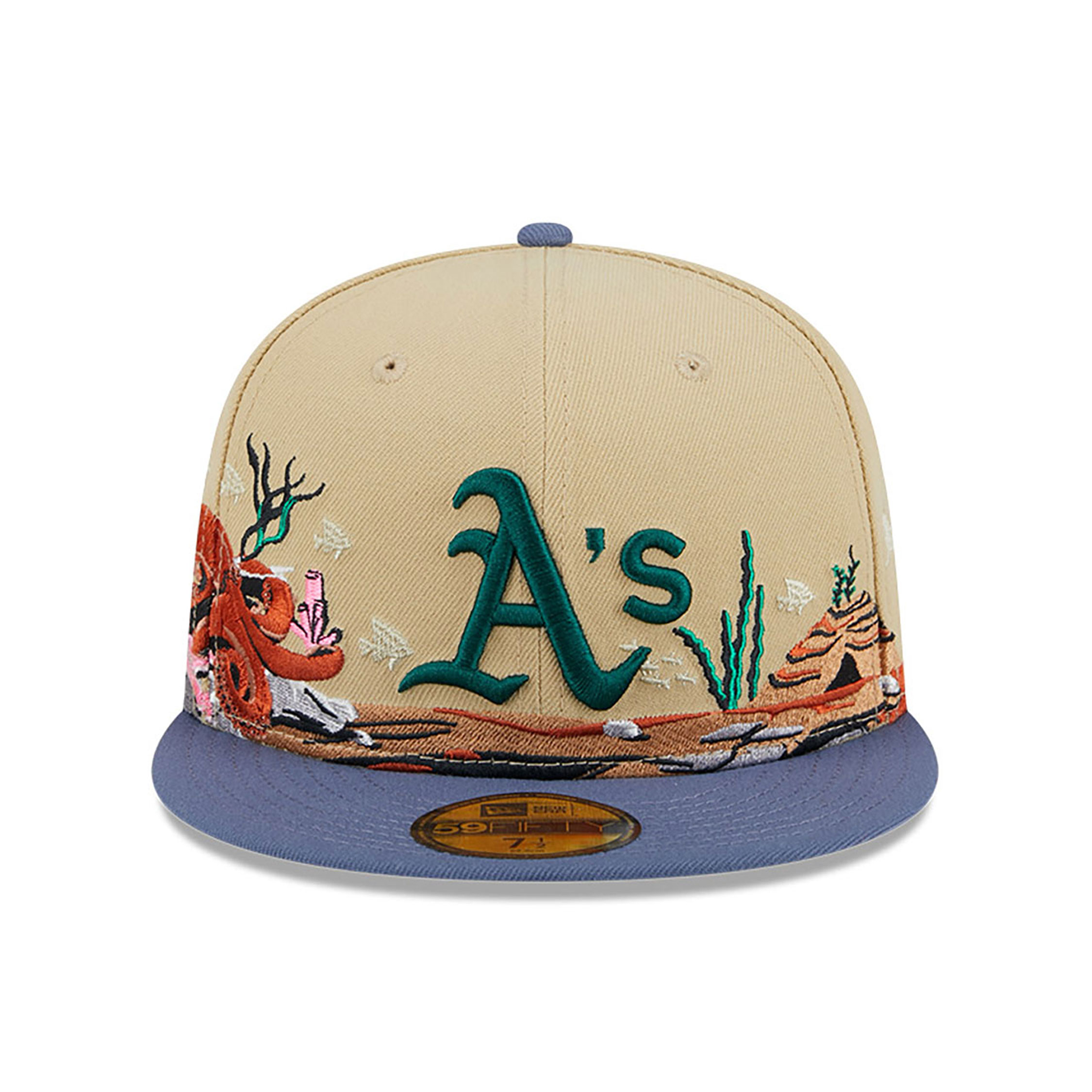 Oakland Athletics Team Landscape Light Beige 59FIFTY Fitted Cap