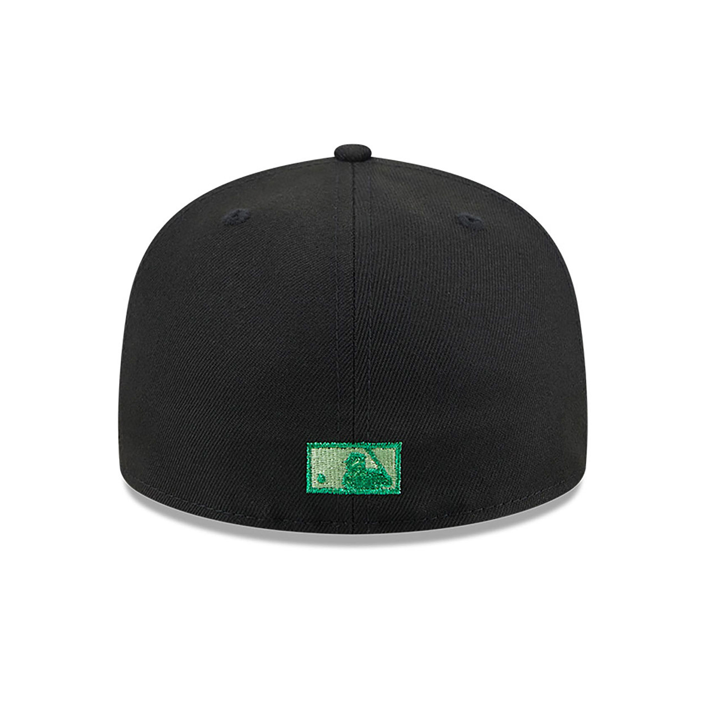 Chicago Cubs Metallic Green Pop Black 59FIFTY Fitted Cap
