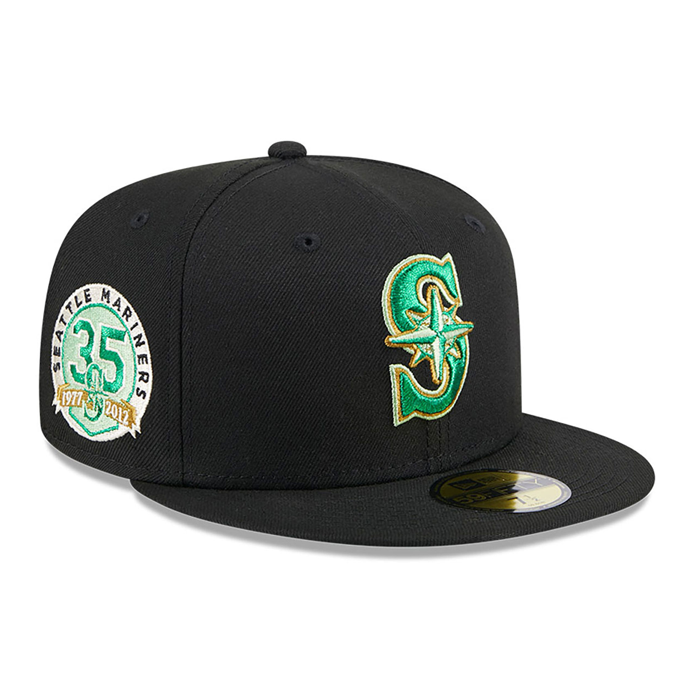 Seattle Mariners Metallic Green Pop Black 59FIFTY Fitted Cap