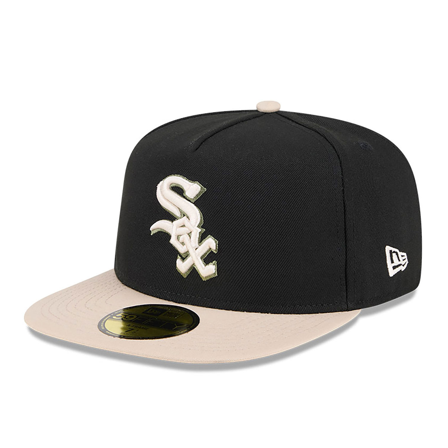 Chicago White Sox Canvas Black 59FIFTY Fitted A-Frame Cap
