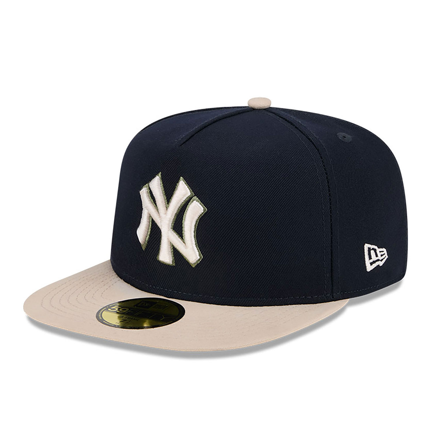 New York Yankees Canvas Navy 59FIFTY Fitted A-Frame Cap